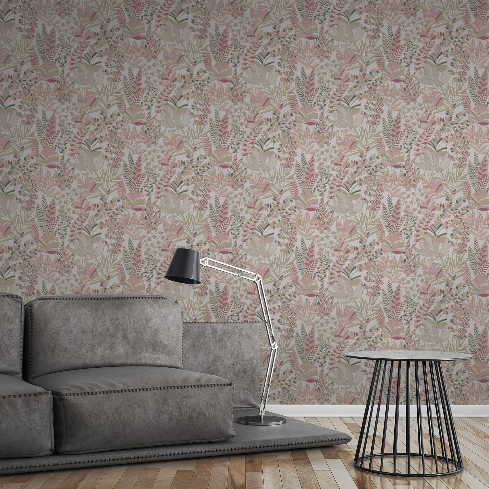 AS Vliestapete Antigua Satin Florale Tapete Rosa 390954