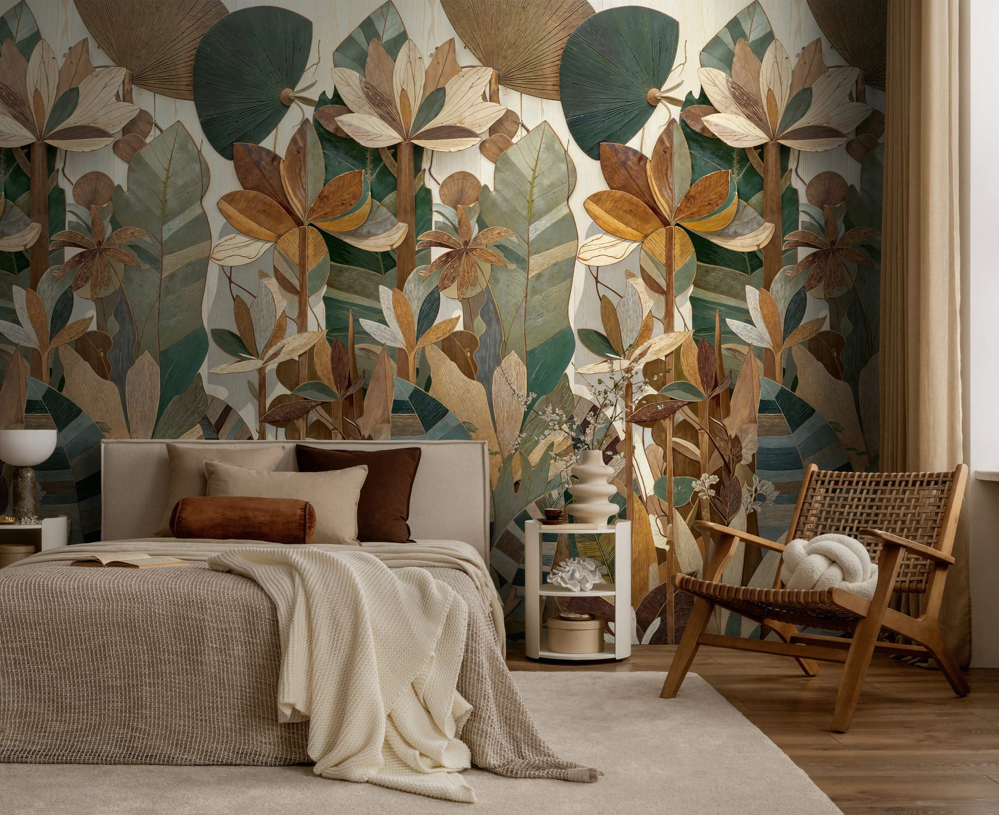 AS Fototapete The Wall 4 Tropisch Braun 792248