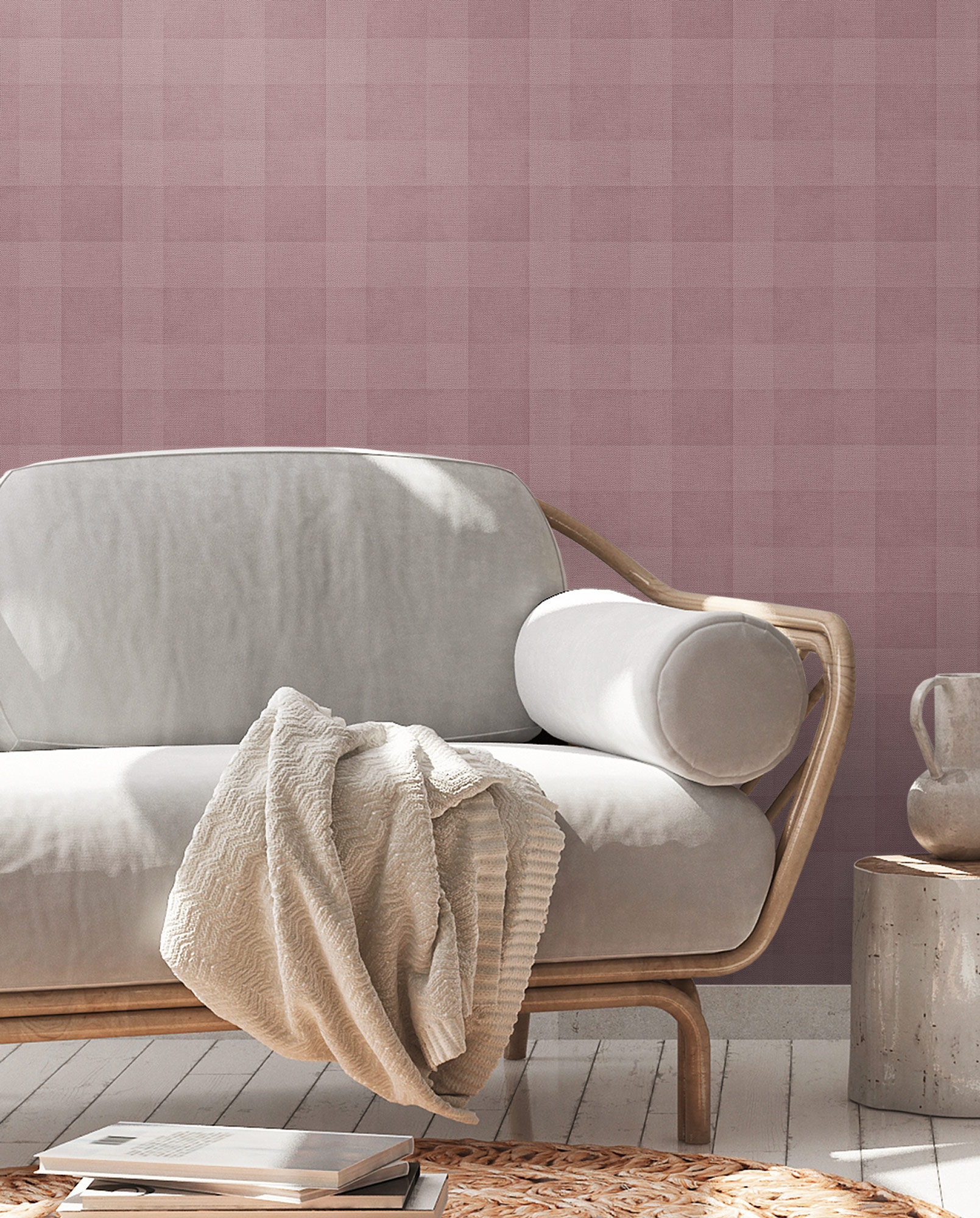 AS Vliestapete Deco Satintapete Tapete Kariert 386645