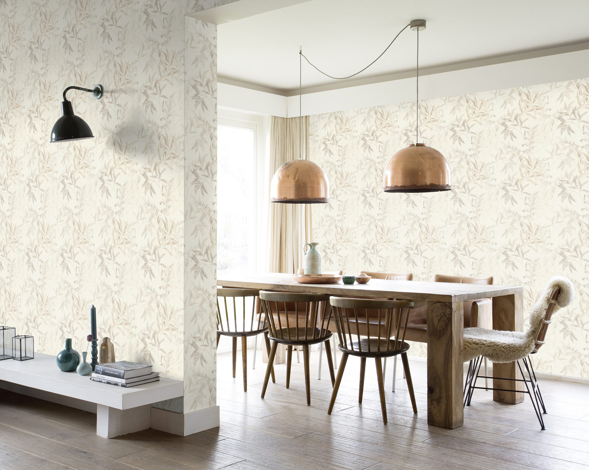 Rasch Vliestapete Liverna Grau-taupe 417333
