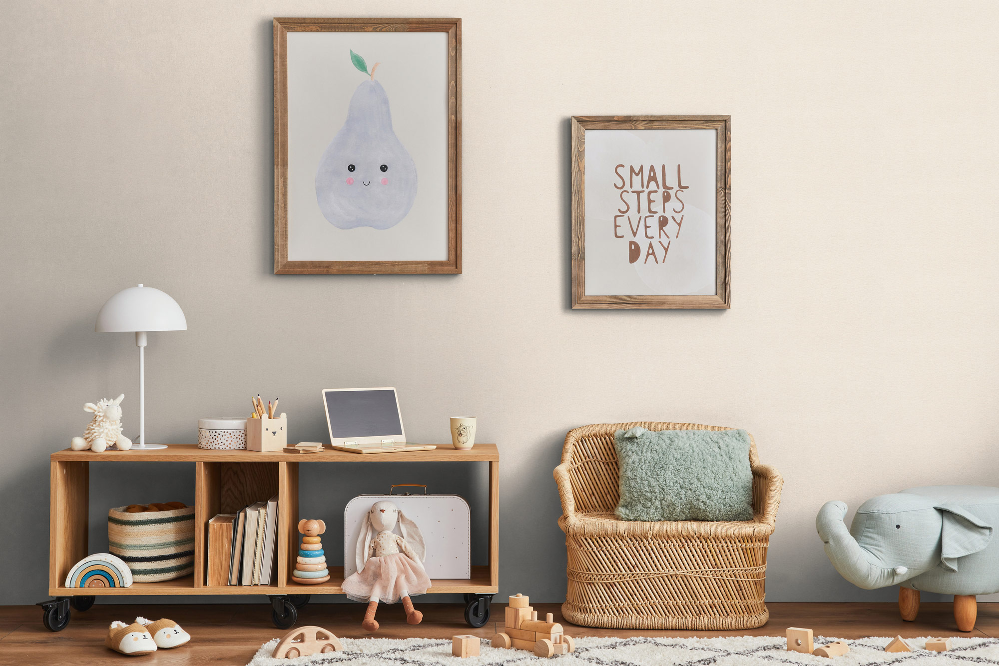 AS Vliestapete Hygge 3 Uni Creme 790973