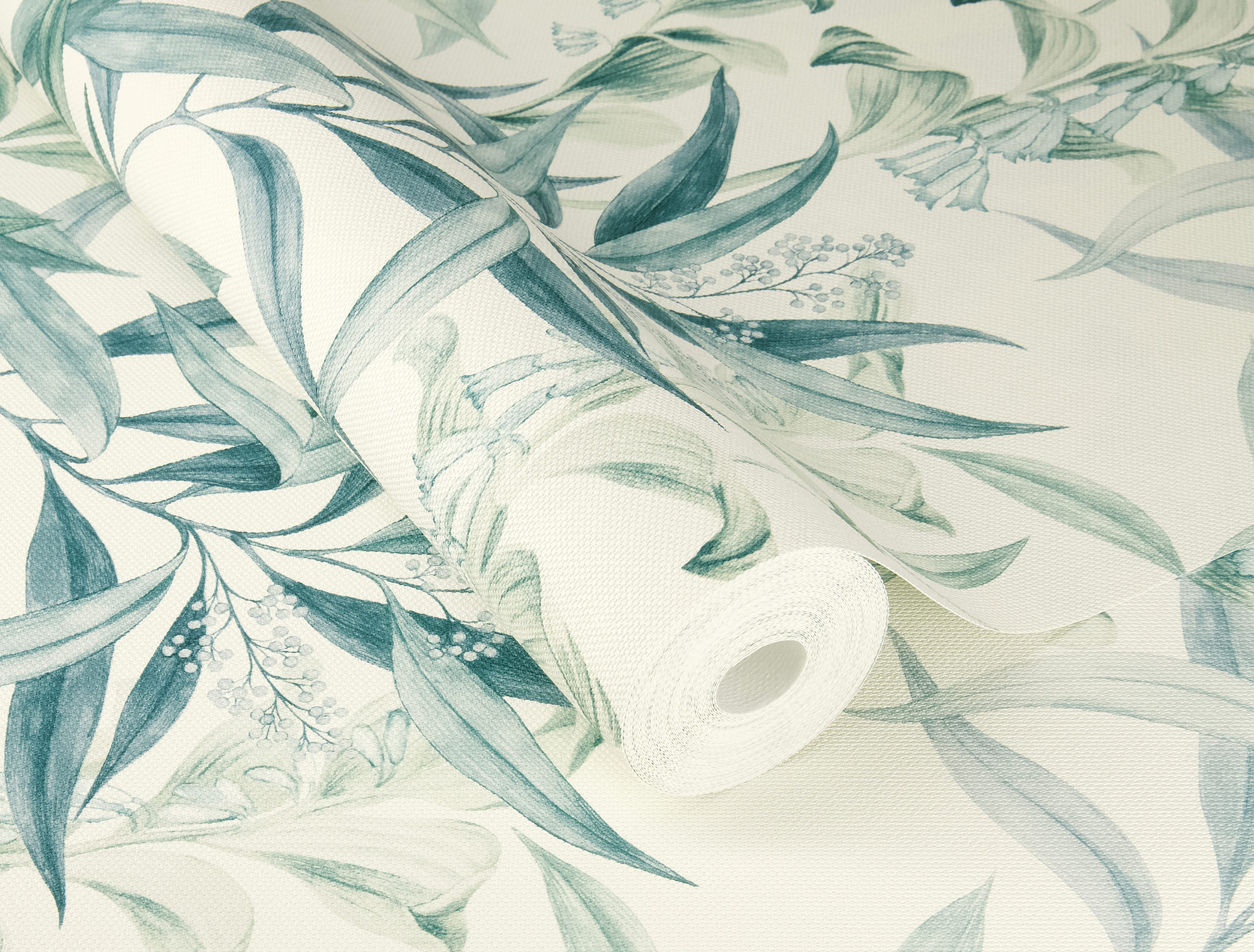 Rasch Vliestapete Liverna Grün-taupe 417340