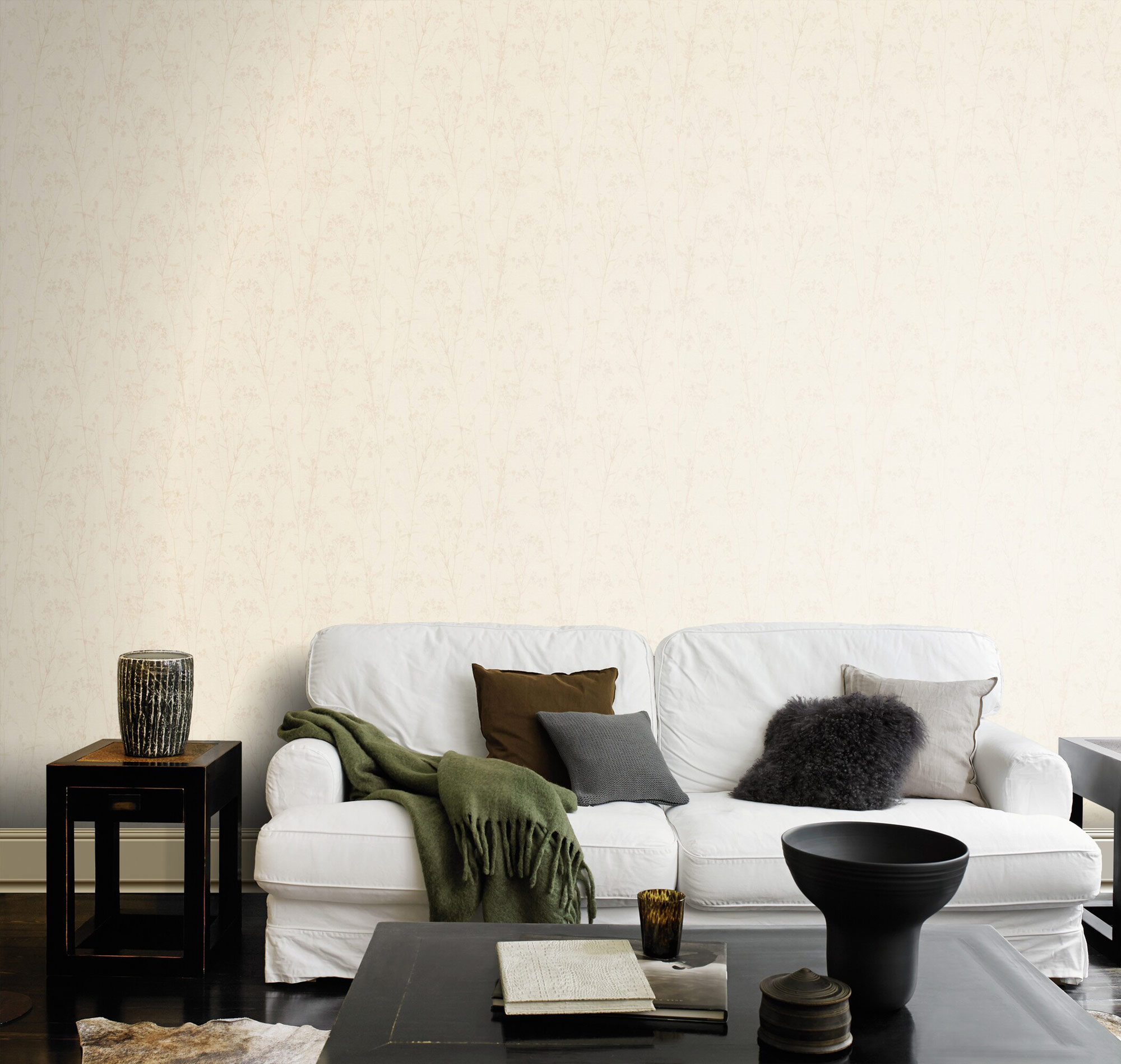 Rasch Vliestapete Peonies Beige Floral 582130