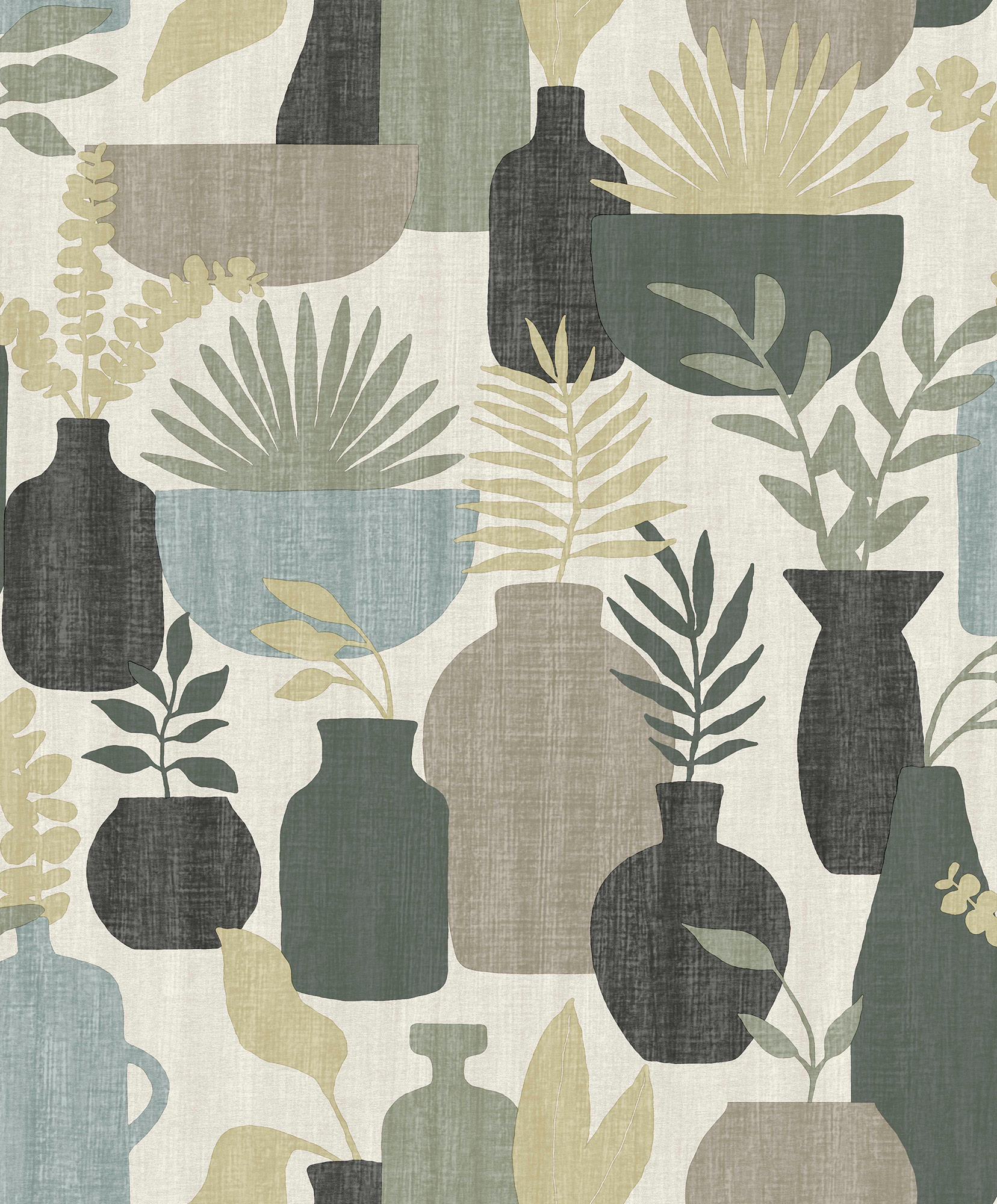 Thomas Vliestapete Brasilien Weiss / Salbei Grafik BA26040