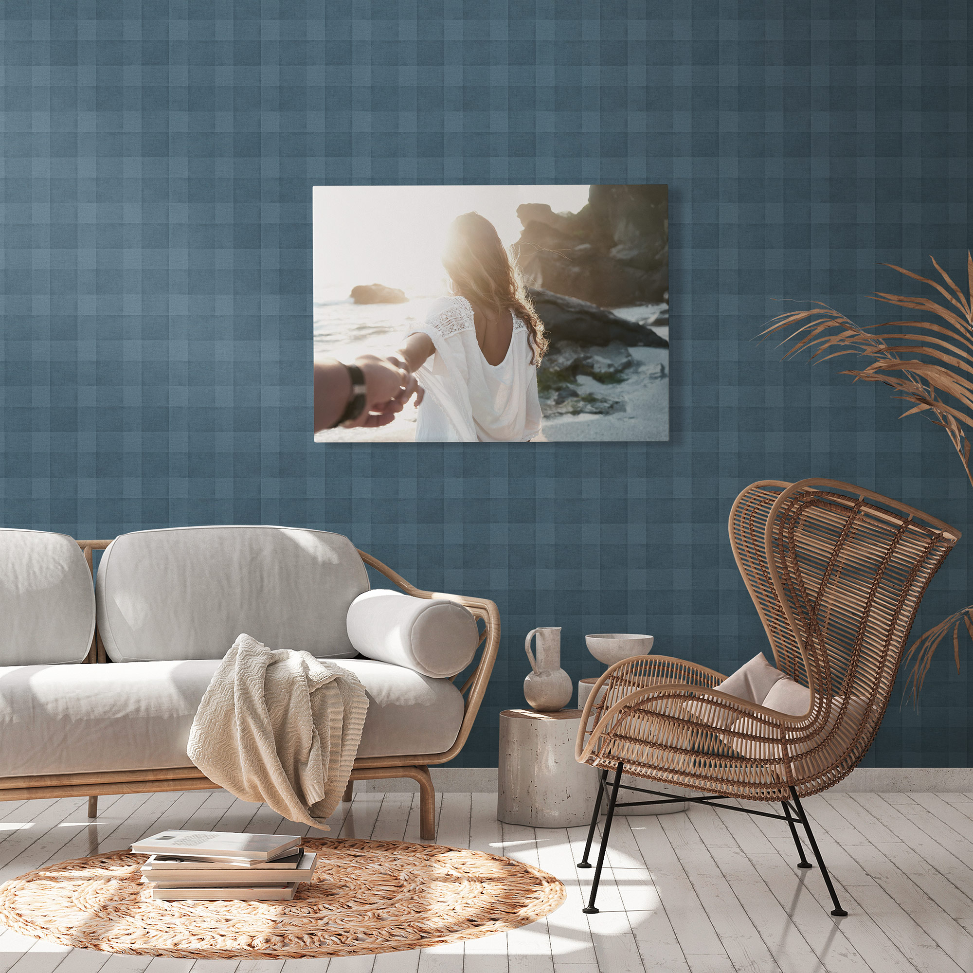 AS Vliestapete Deco Satintapete Tapete Kariert 386642