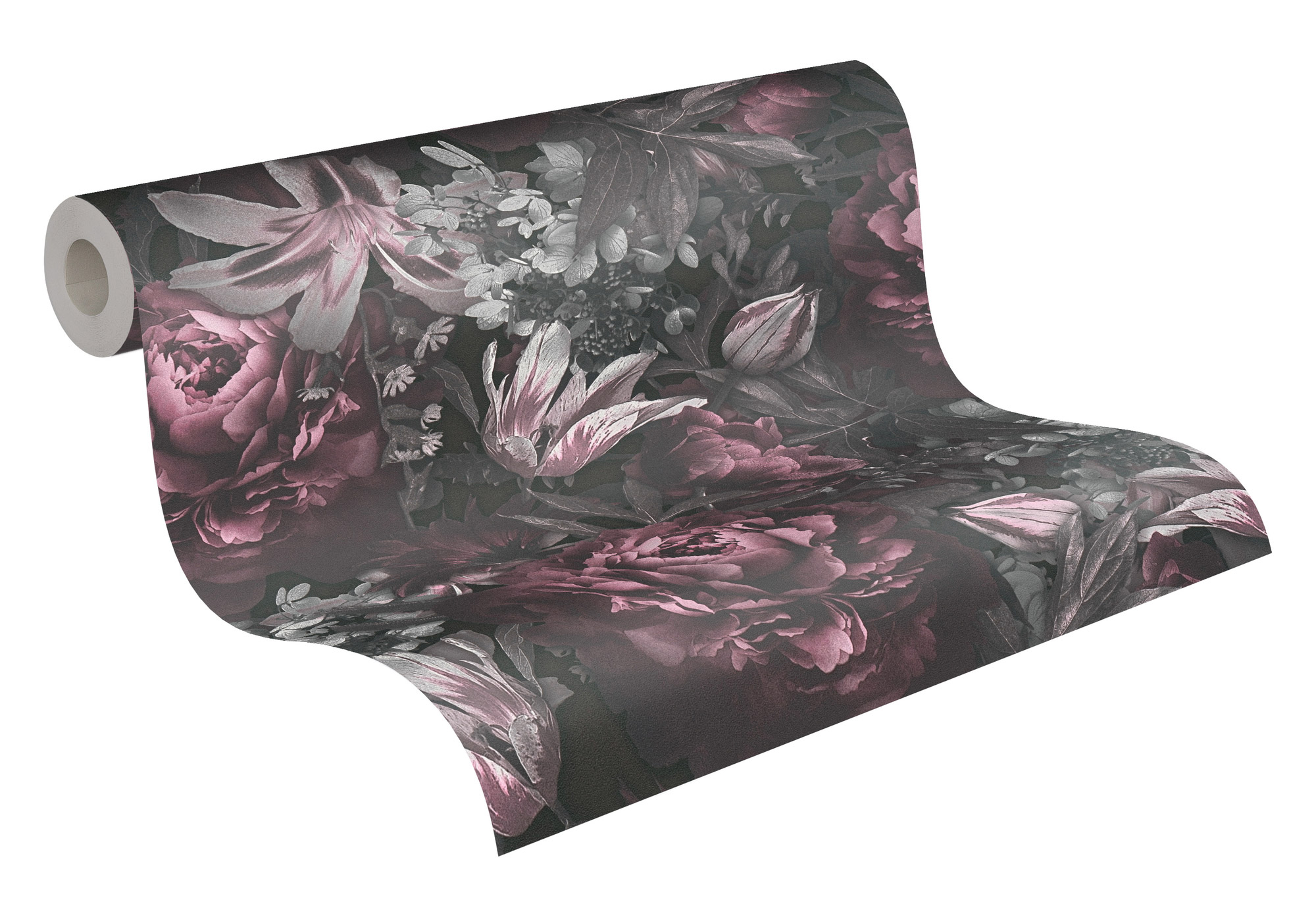 AS Vliestapete PintWalls Florale Tapete Grau 385093