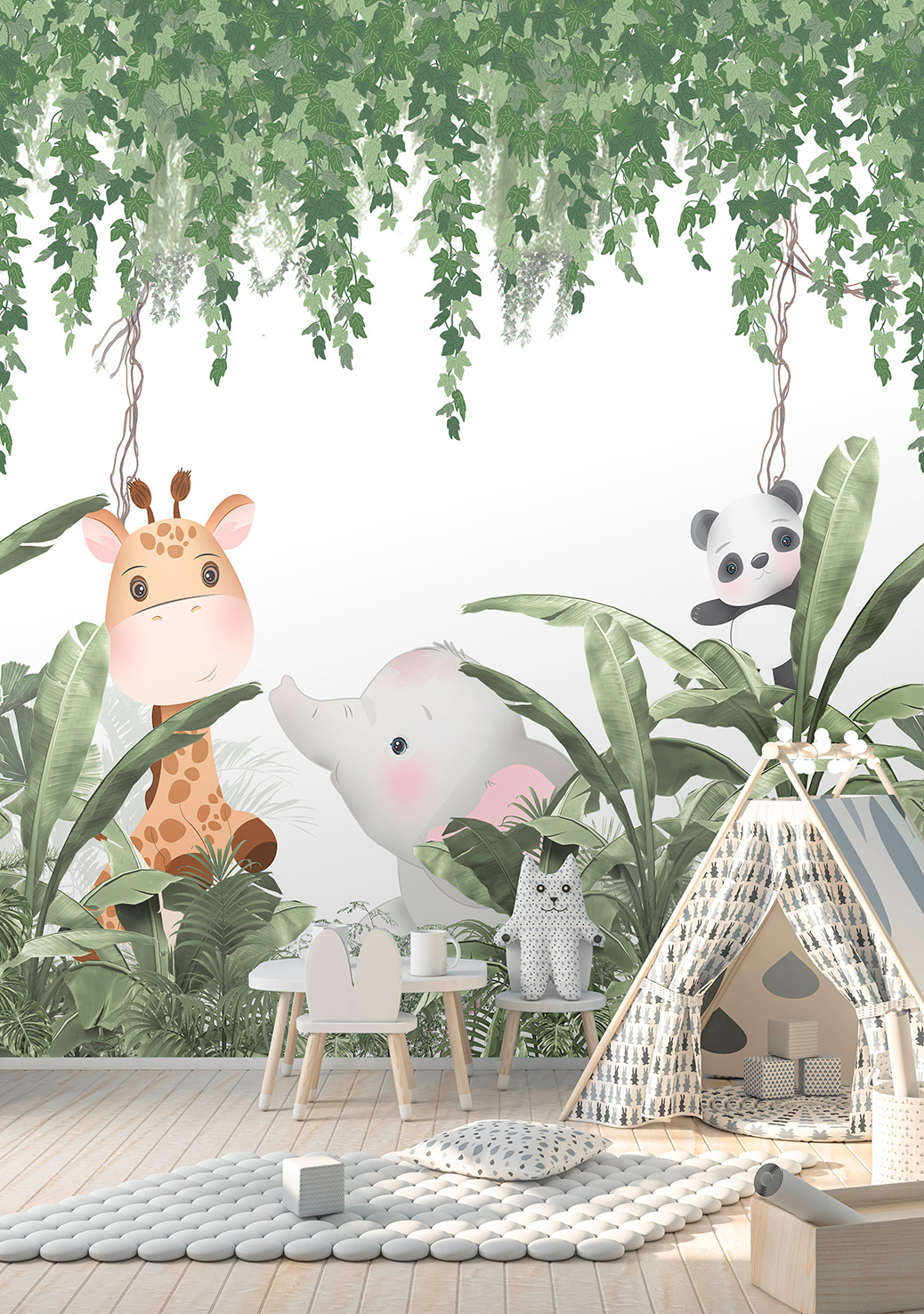 Decoprint Fototapete Cute Walls Panda Tiere CW60161