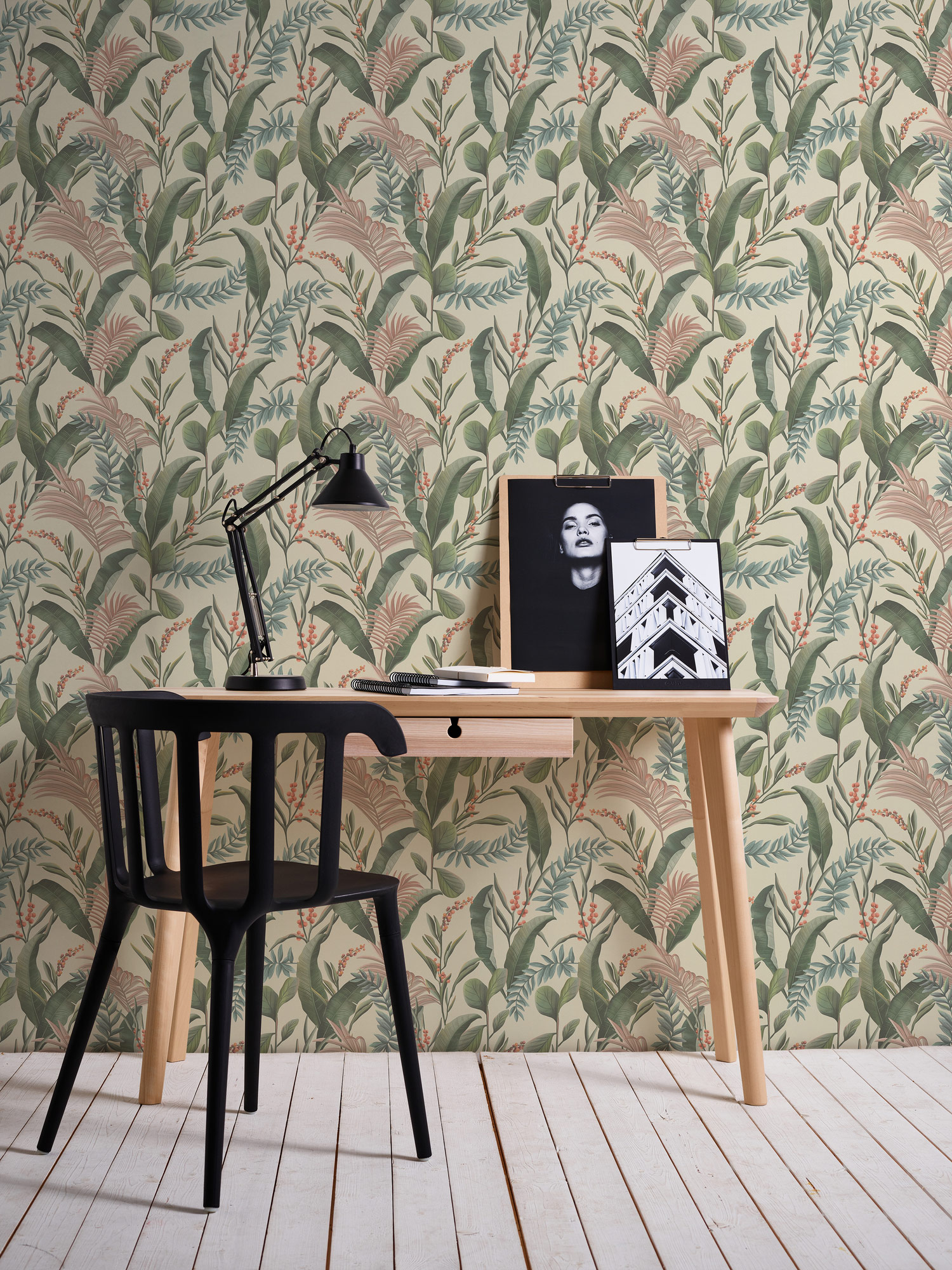 Livingwalls Vliestapete Drawn Into Nature Floral 394361