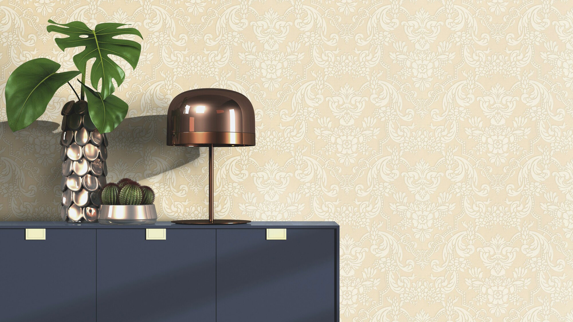 Rasch Vliestapete Trianon 13 Ornament beige 570618