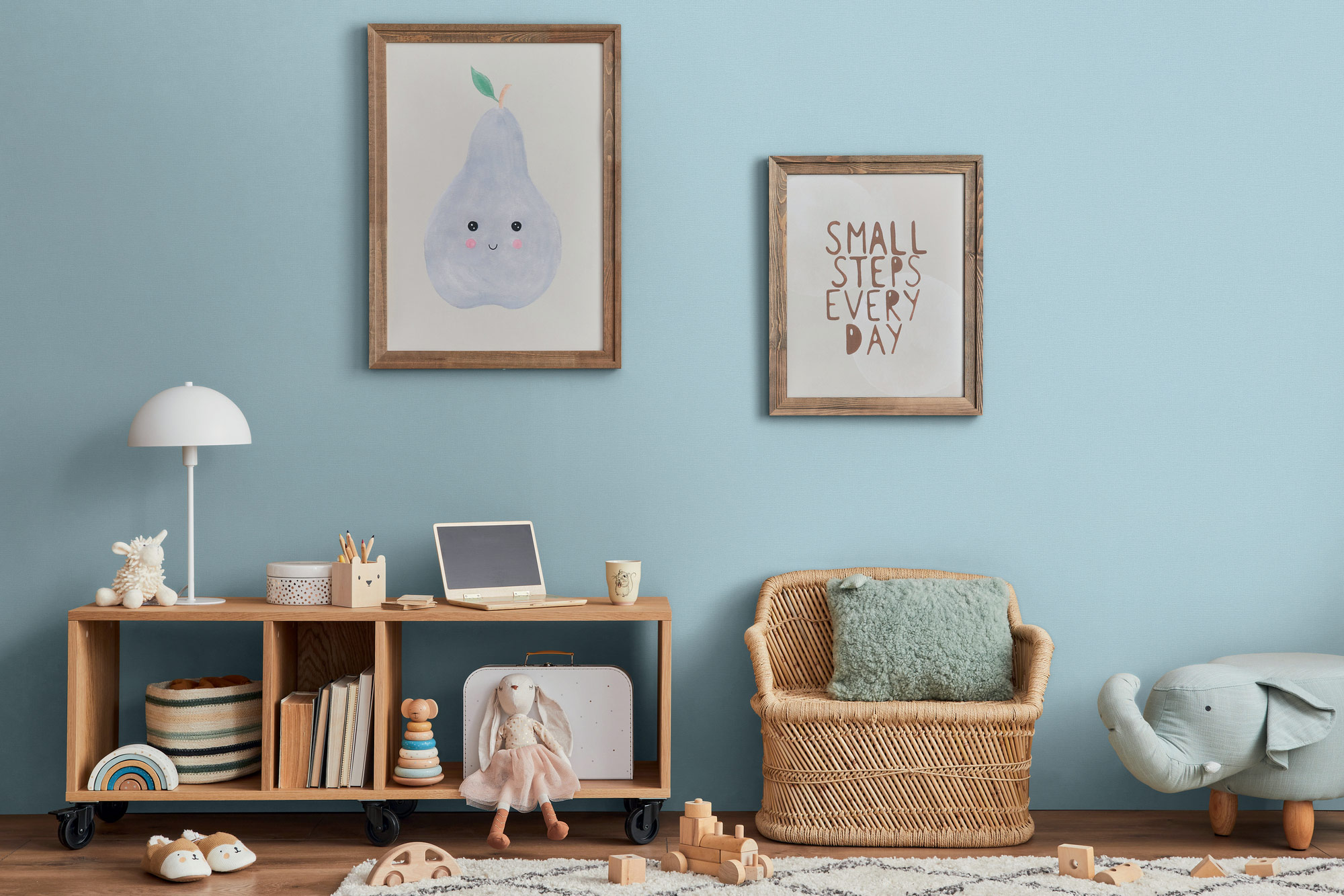 AS Vliestapete Kids Studio Unitapete Blau 367135