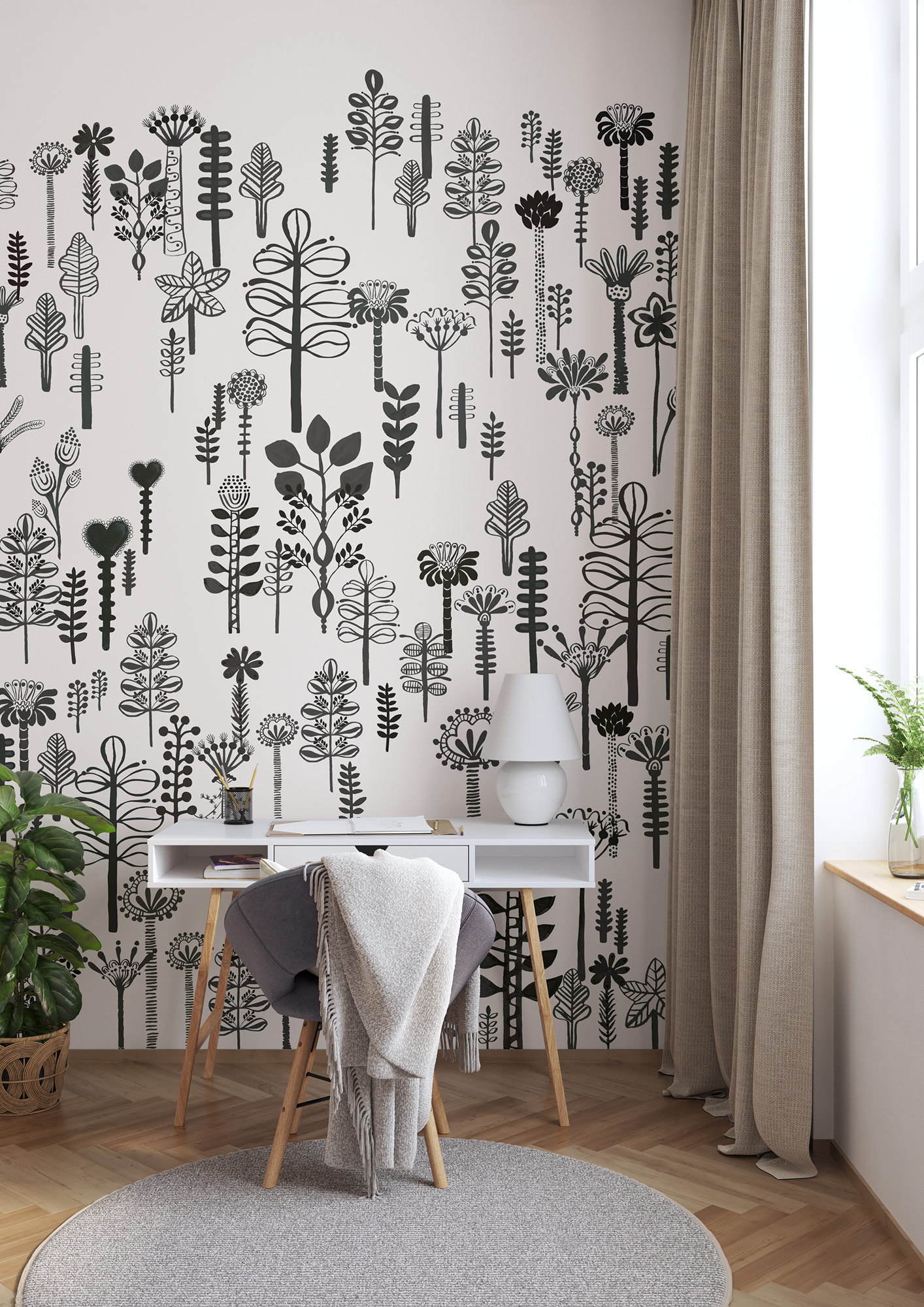 Rasch Fototapete Magic Walls Botanik 557879