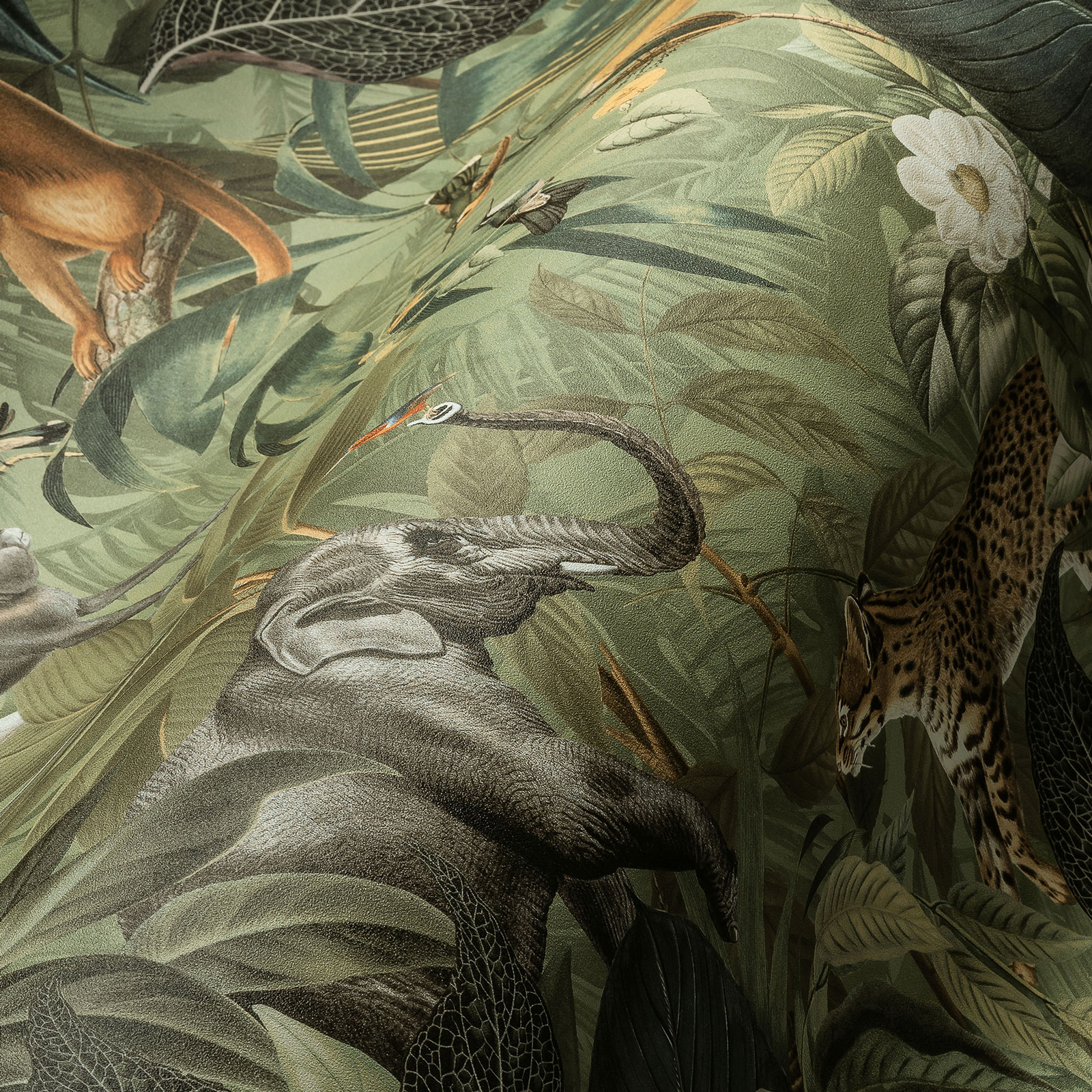 AS Vliestapete PintWalls Tiertapete Grün 387243