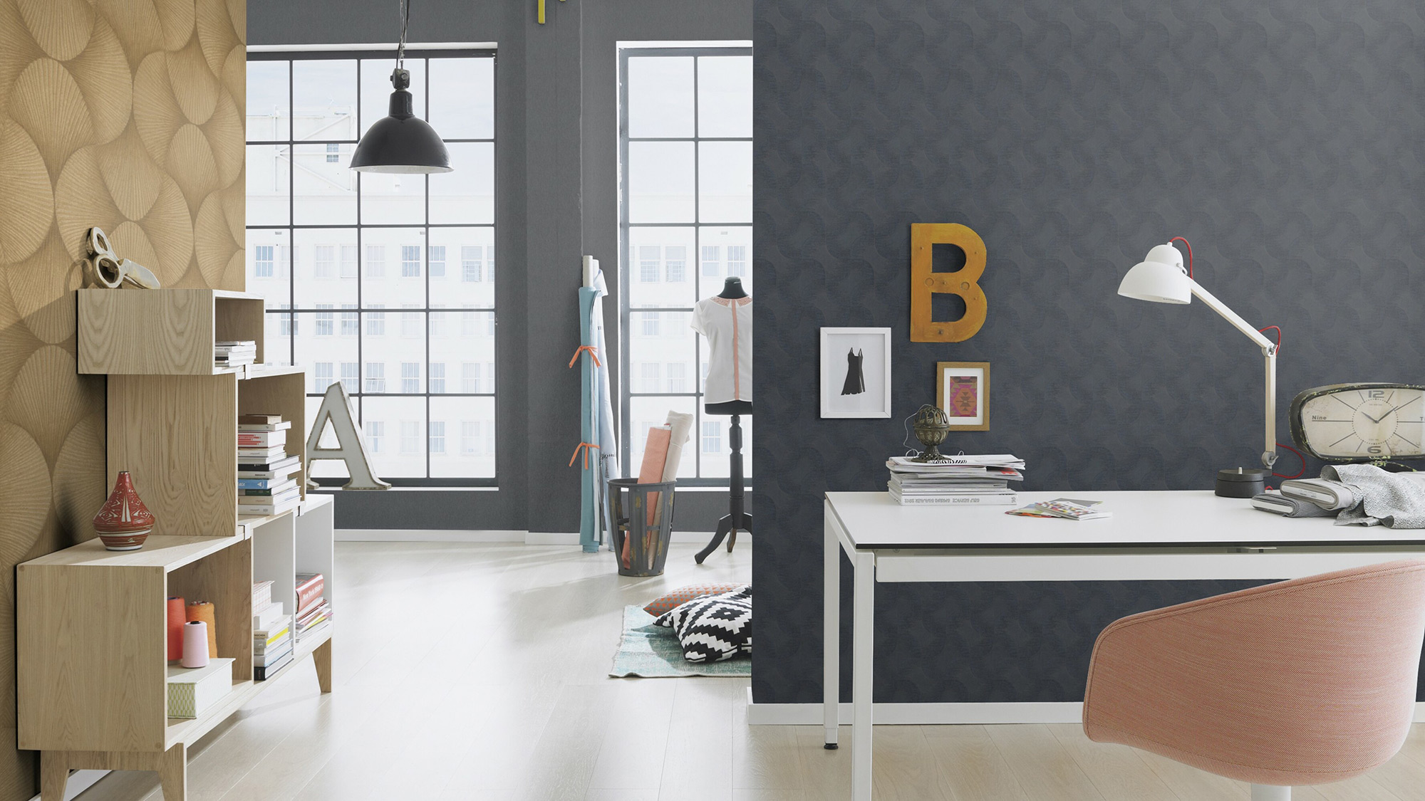 Rasch Vliestapete Sky Lounge glänzend metallic 608113