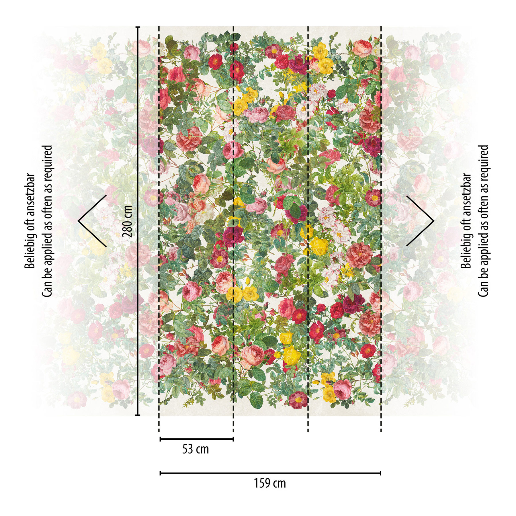 Livingwalls Vliestapete The Wall 3 Floral 398641