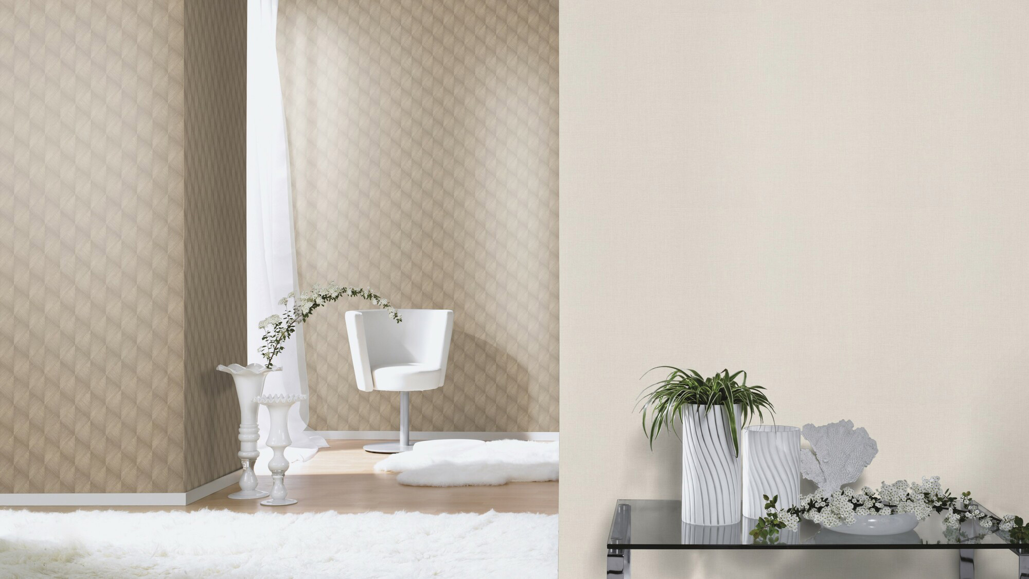 Rasch Vliestapete Allegretto Grau-Lichtgrau 688047