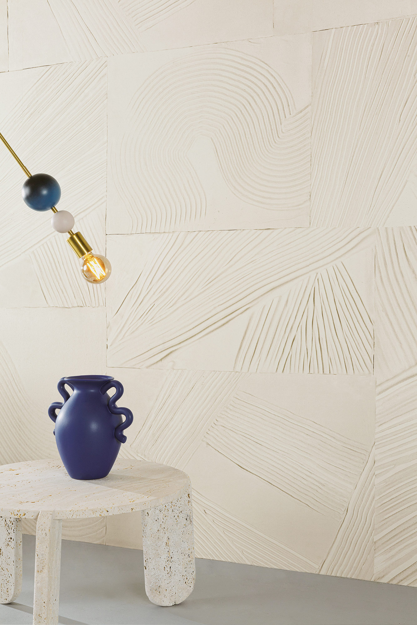 Masureel Fototapete Panel Rock Paros White DGROC3011260