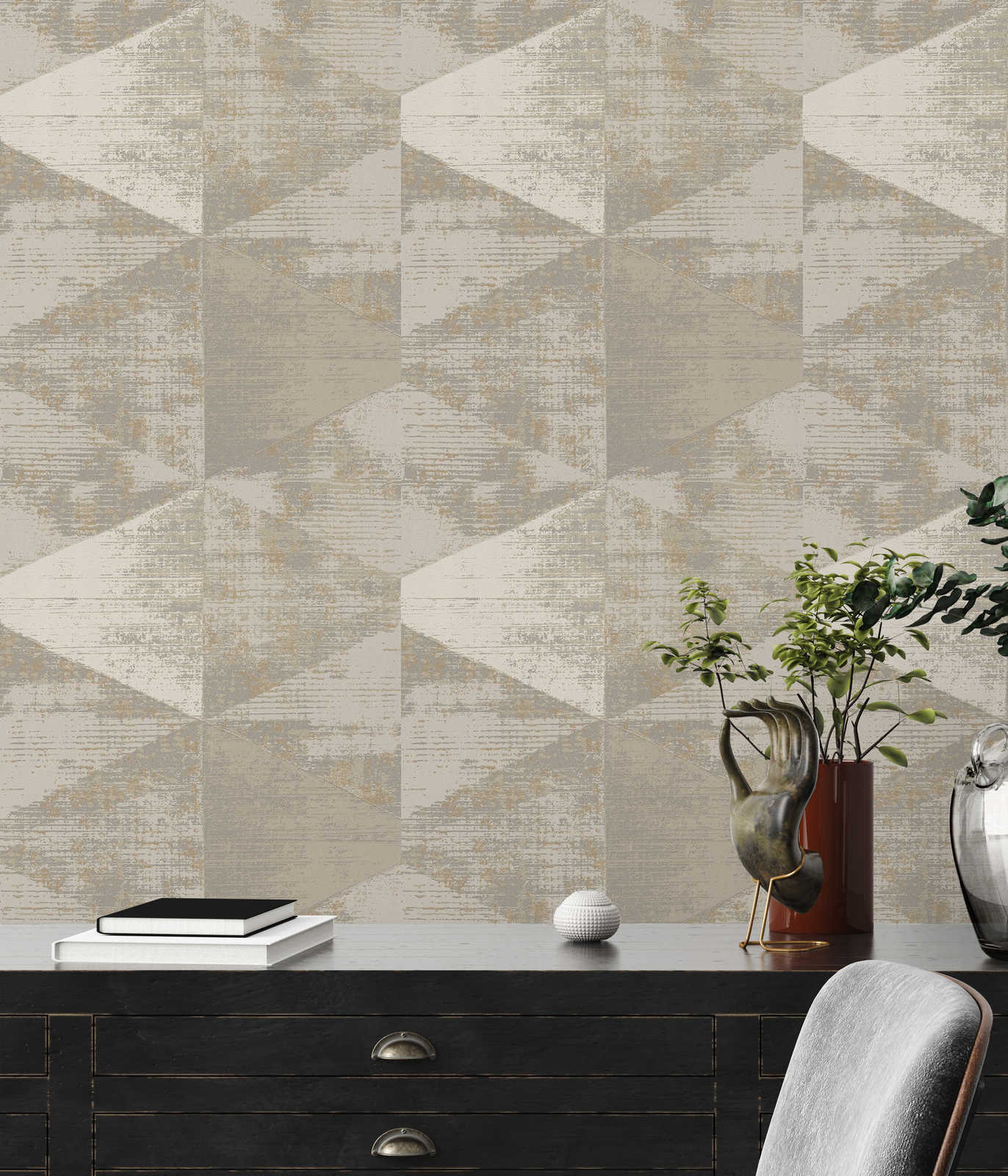 AS Creation Vliestapete Geo Effect beige 383533