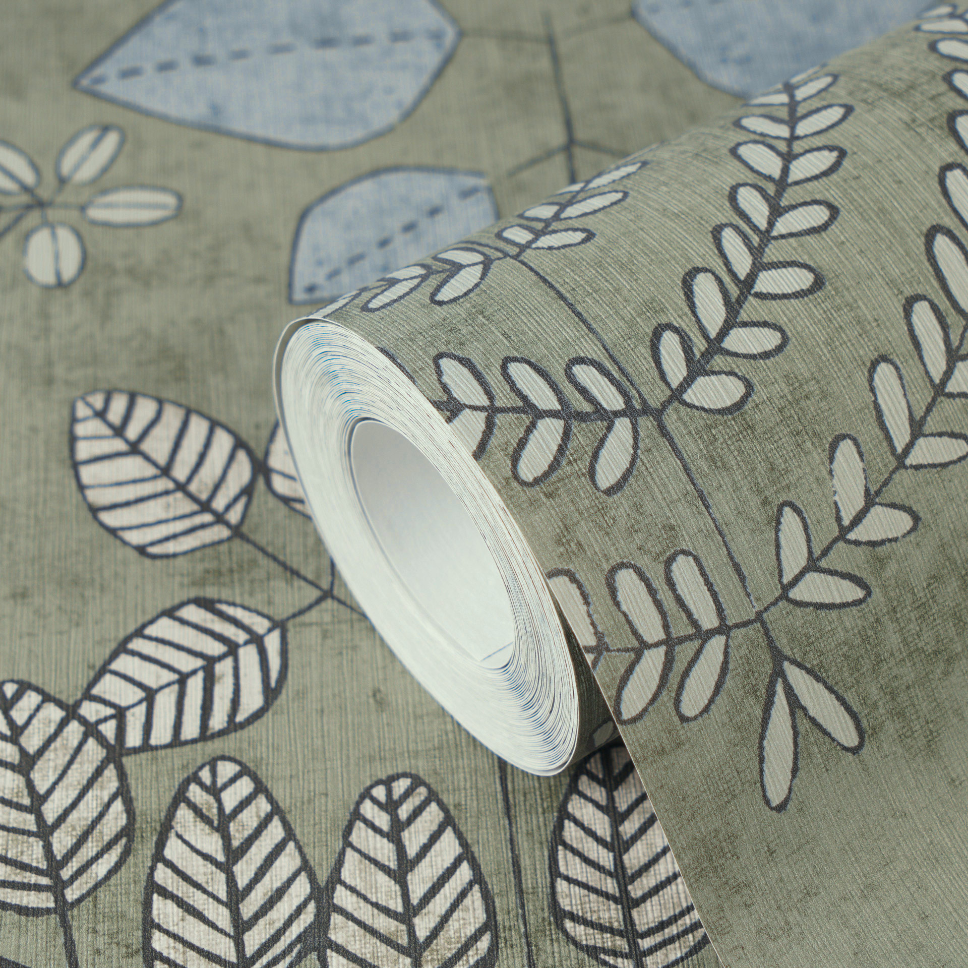 AS Vliestapete Nordic Feeling Blätter Floral Grün 791491