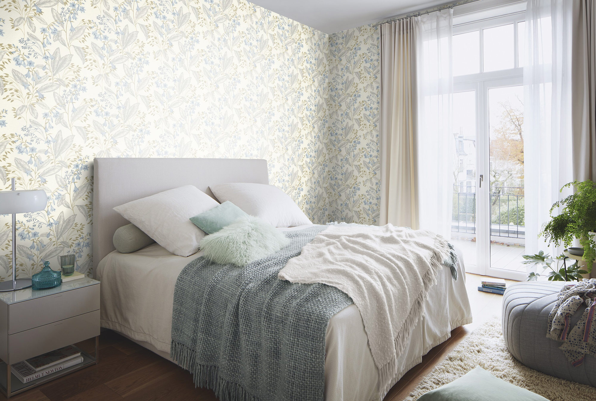 Rasch Vliestapete Beltesto Blau Floral 794441