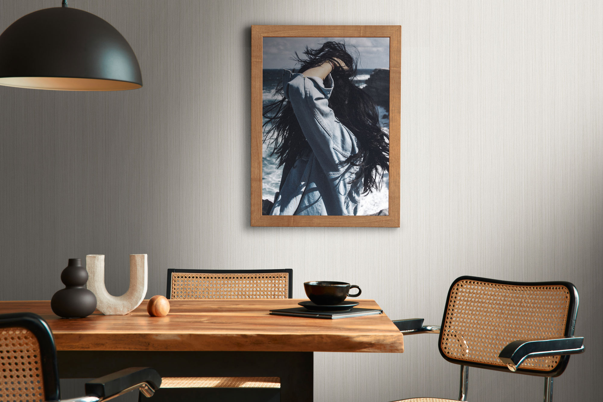 AS Vliestapete The BOS grau Unitapete 388193