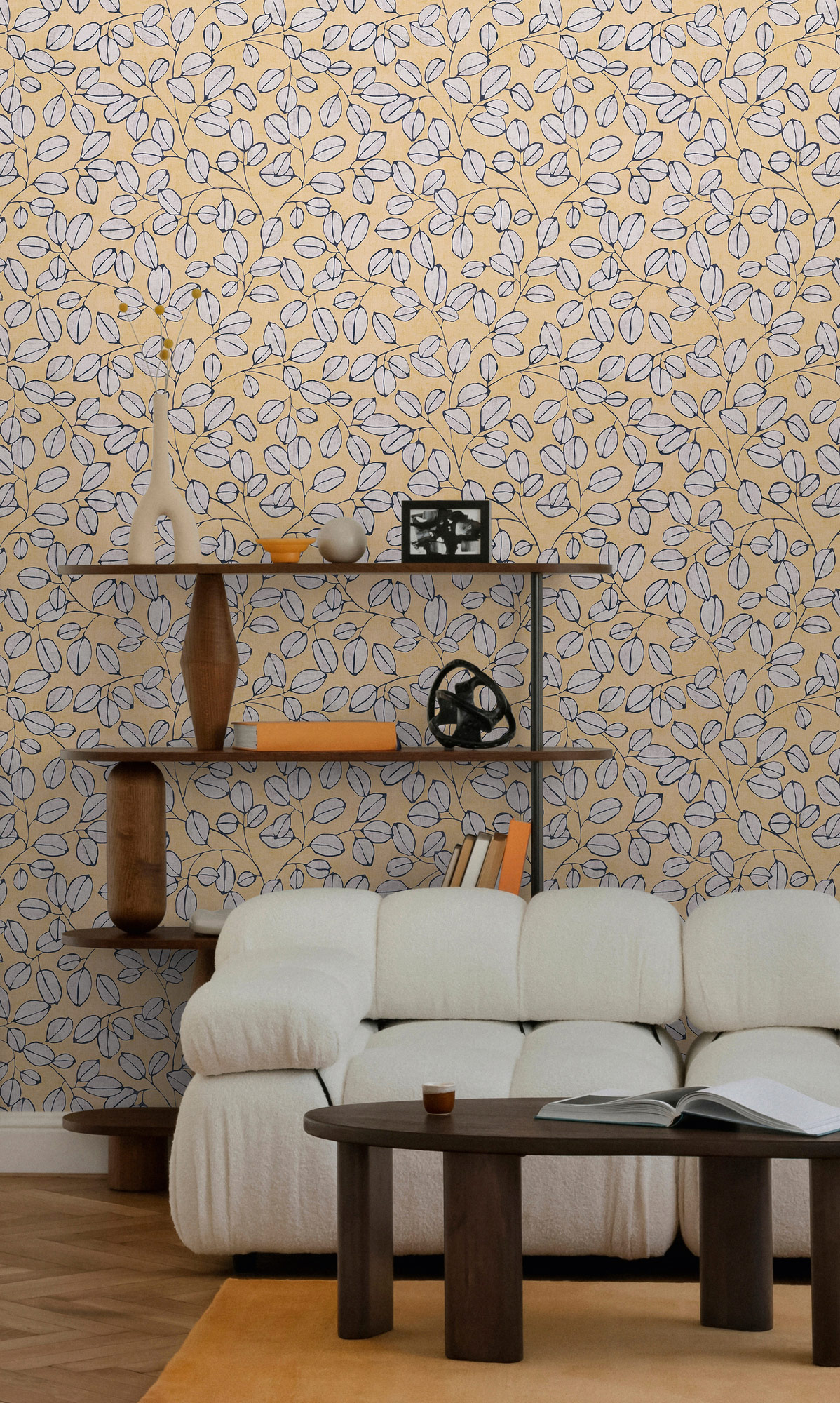 AS Vliestapete Nordic Feeling Blätter Gelb 791483