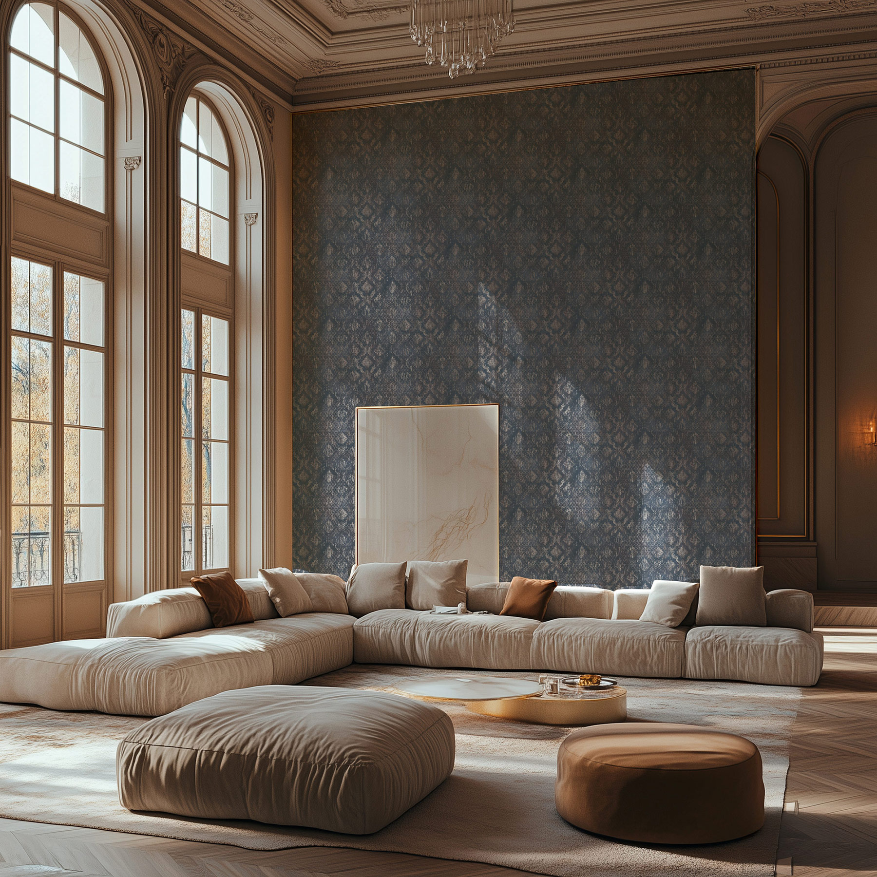 AS Vliestapete MS Hot Spots Ornament Blau 786724