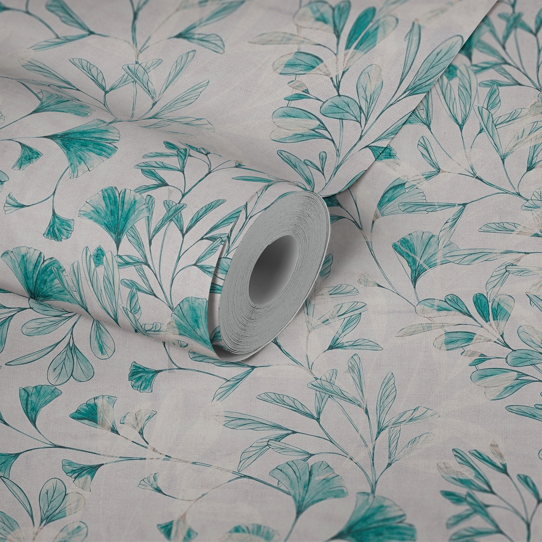 AS Vliestapete Anna d'Andrea Blätter Weiß 782234