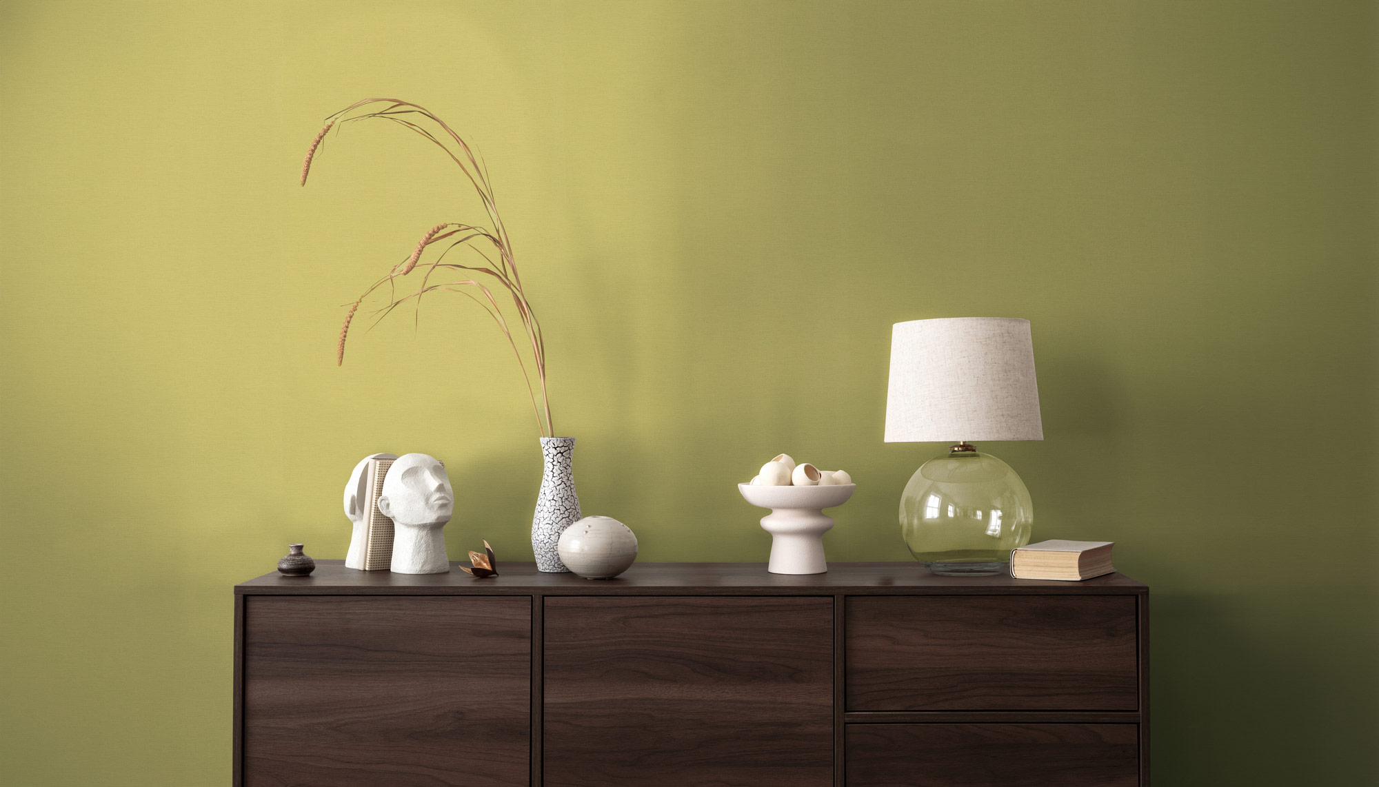 AS Vliestapete PintWalls 3 Unitapete Grün 390974