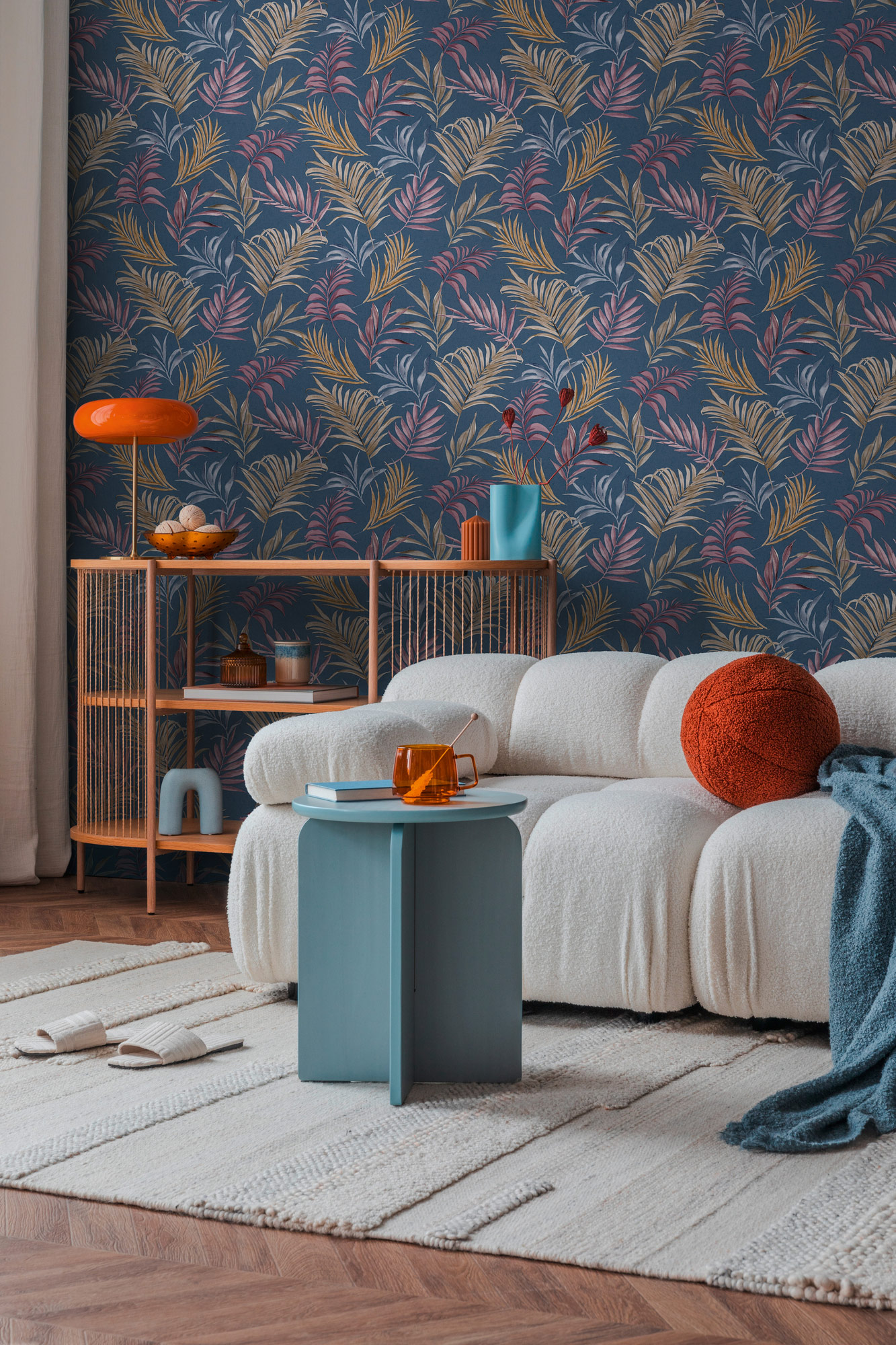 AS Vliestapete CosmoLiving Dschungel Blau 791085