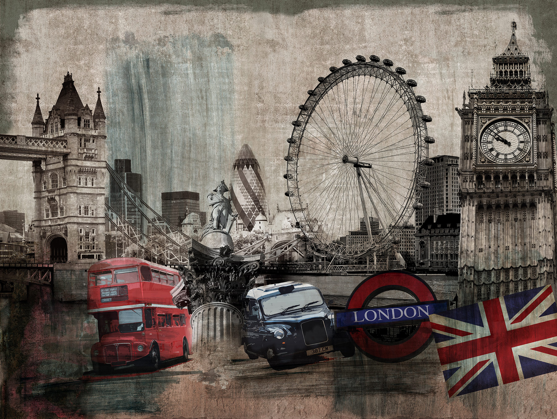 Grandeco Wandbild Mural Young Edition ML3401