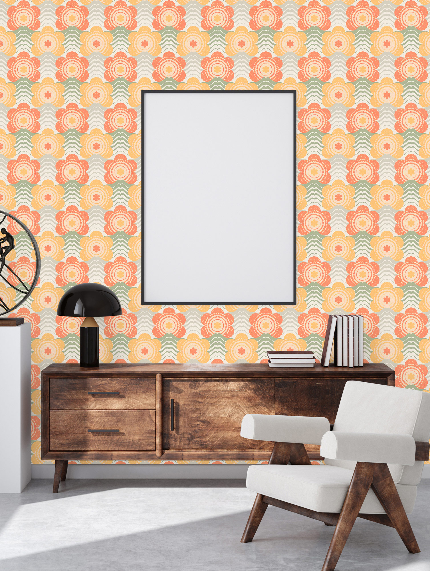 AS Creation Vliestapete Retro Chic Orange 395394