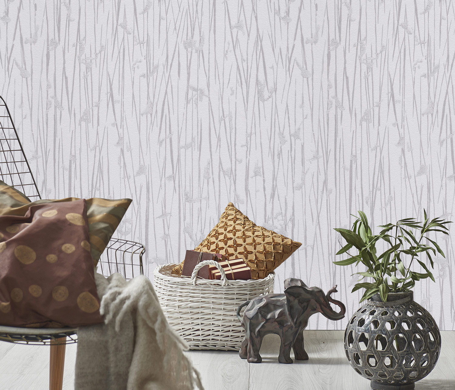 Erismann Vliestapete Paradisio 2 grau 1012301