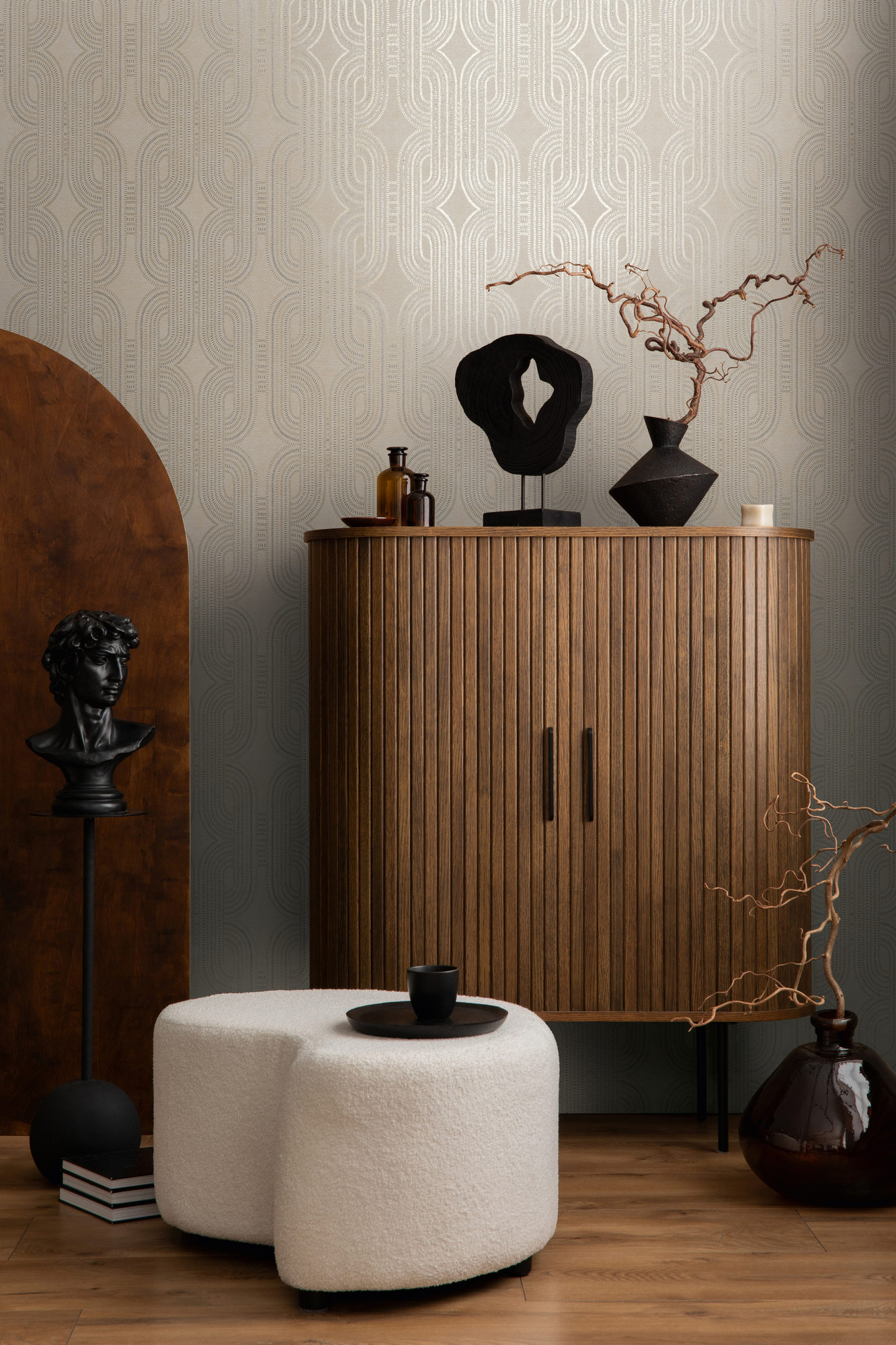 AS Vliestapete French Affair Struktur Beige 399371