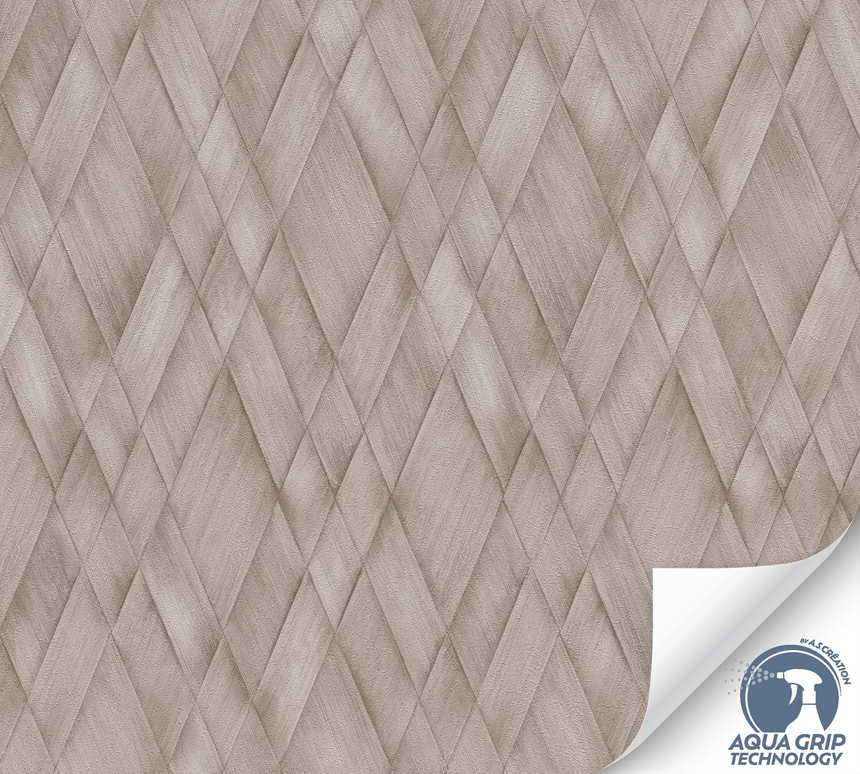 AS Vliestapete Cosiness Designdrop 2 3D-Optik Braun 793135