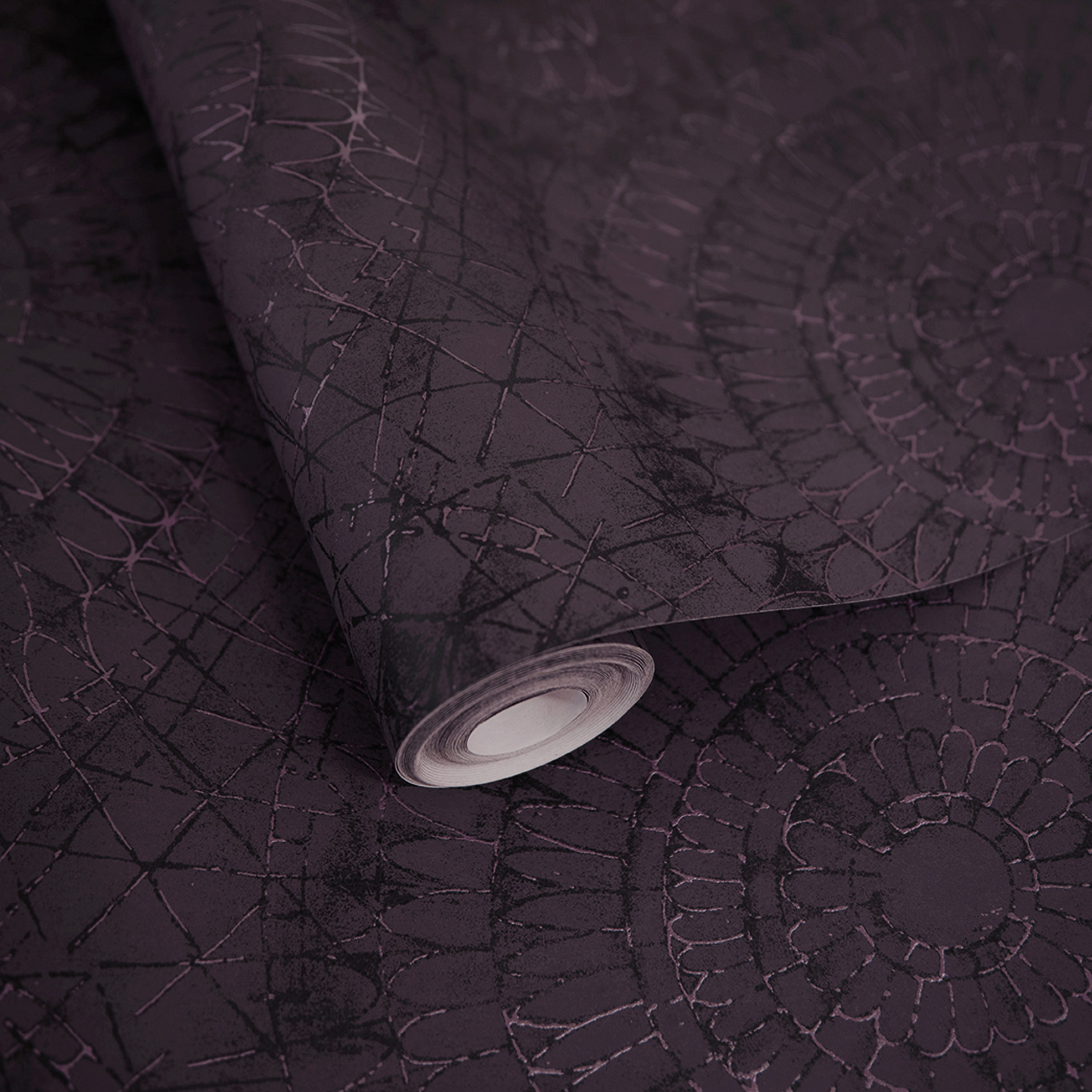 Hohenberger Vliestapete Chalk Notre Dame Aubergine 65571