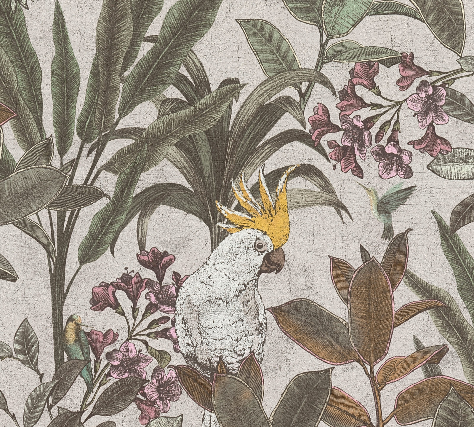 AS Vliestapete PintWalls II Papagei Grün 397484