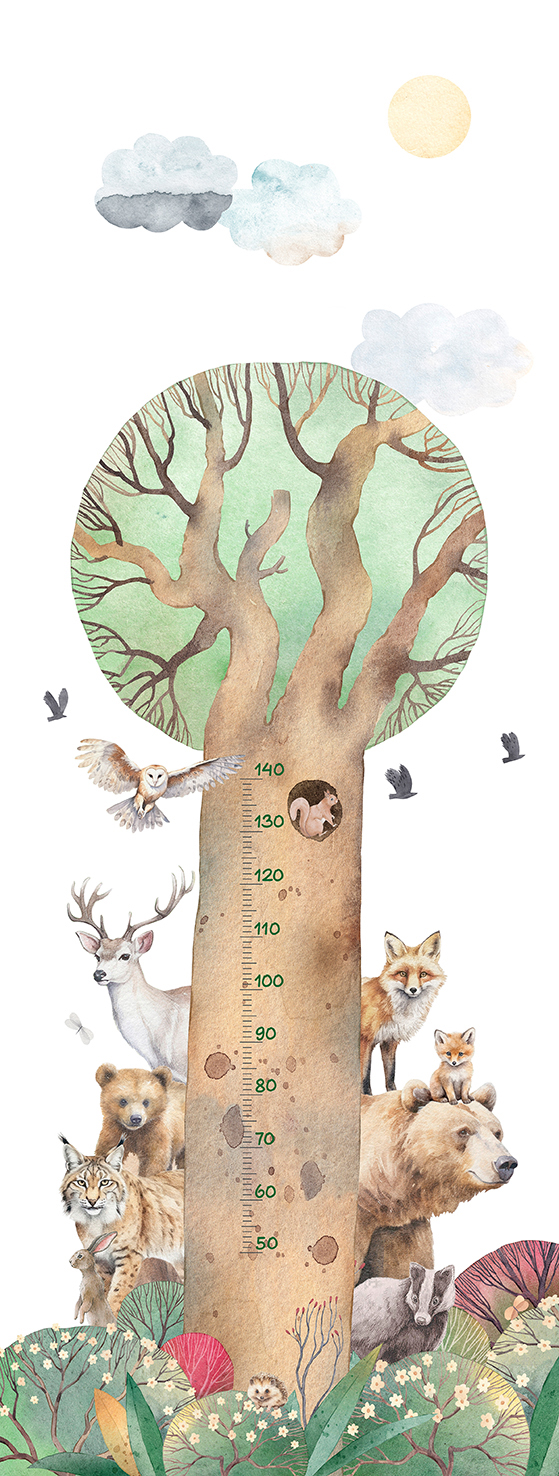 Decoprint Fototapete Cute Walls Waldfreunde CW60601