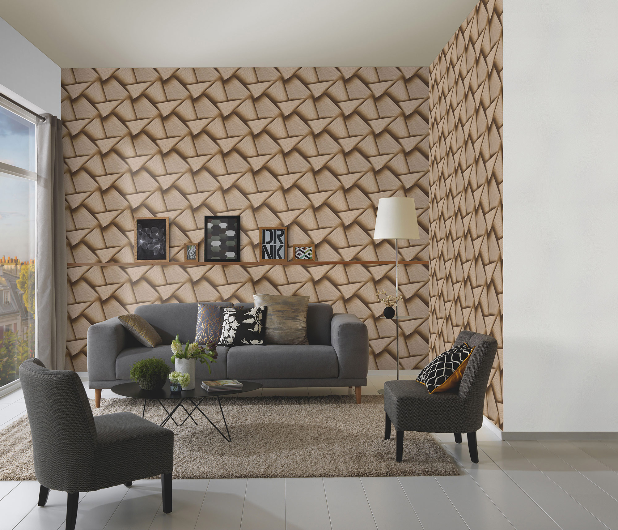 Erismann Vliestapete Spotlight 2 gold 1040130