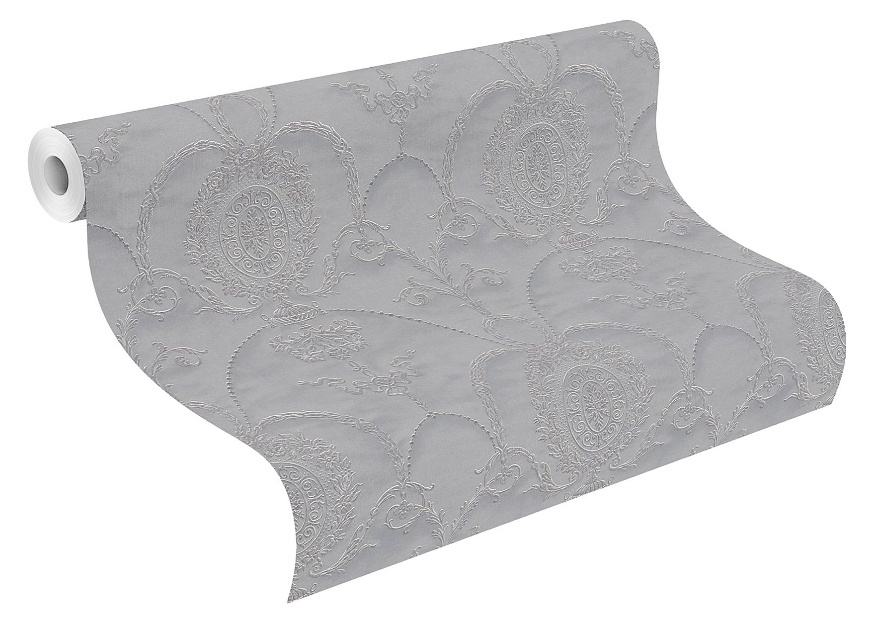Rasch Vliestapete Trianon 13 ornament silber 532128