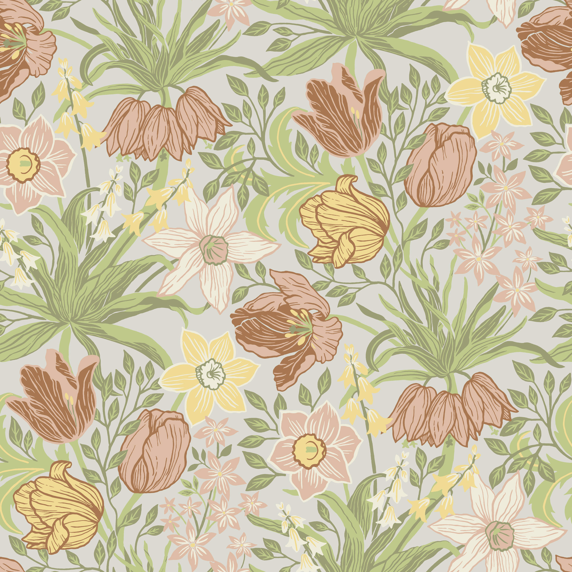 Rasch Textil Vliestapete Fagelsang Blumen 034028