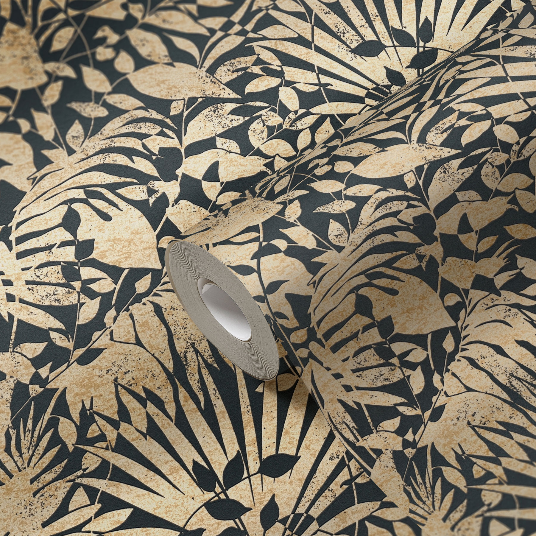 AS Vliestapete The BOS gold Blumentapete 388313