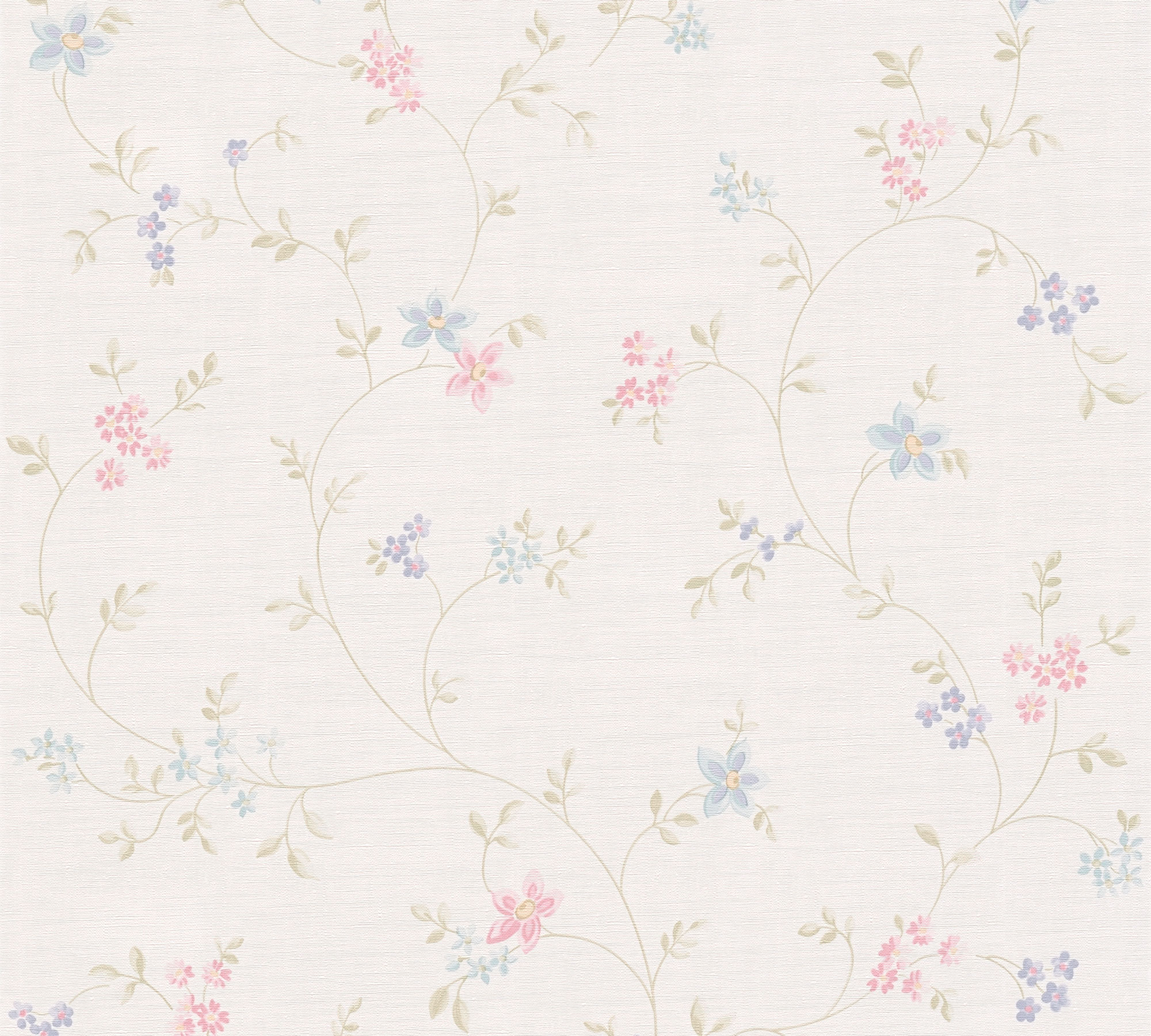 AS Vliestapete Maison Charme Blümchen creme 390712