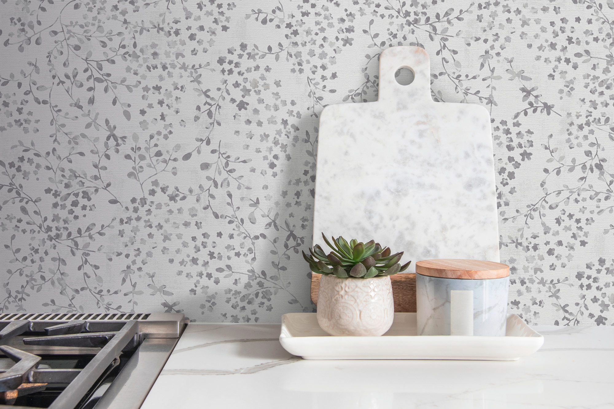 AS Vliestapete PintWalls II Äste Grau 397474