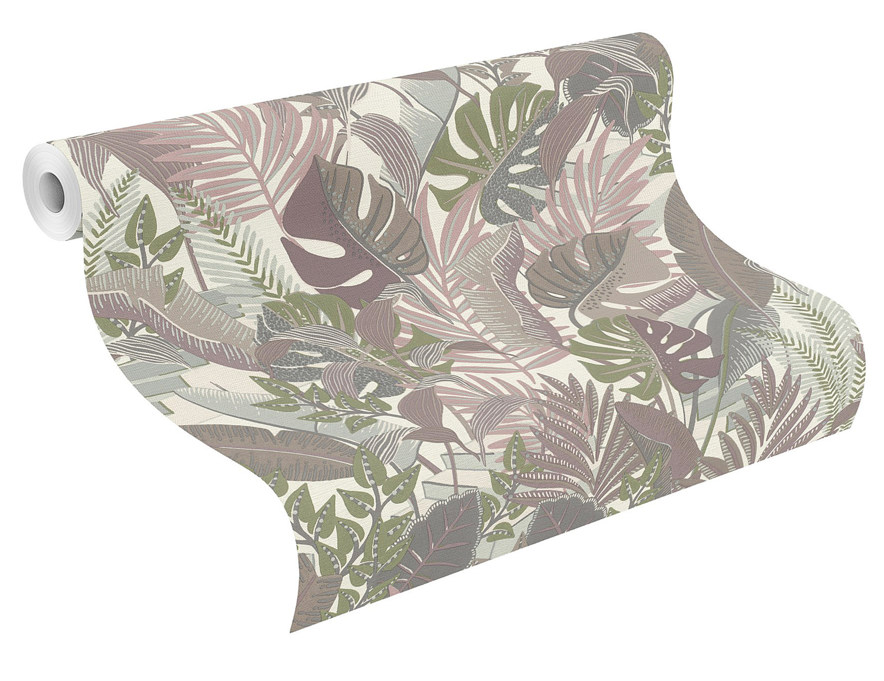 Rasch Vliestapete Tropical House Dschungel grau 687859