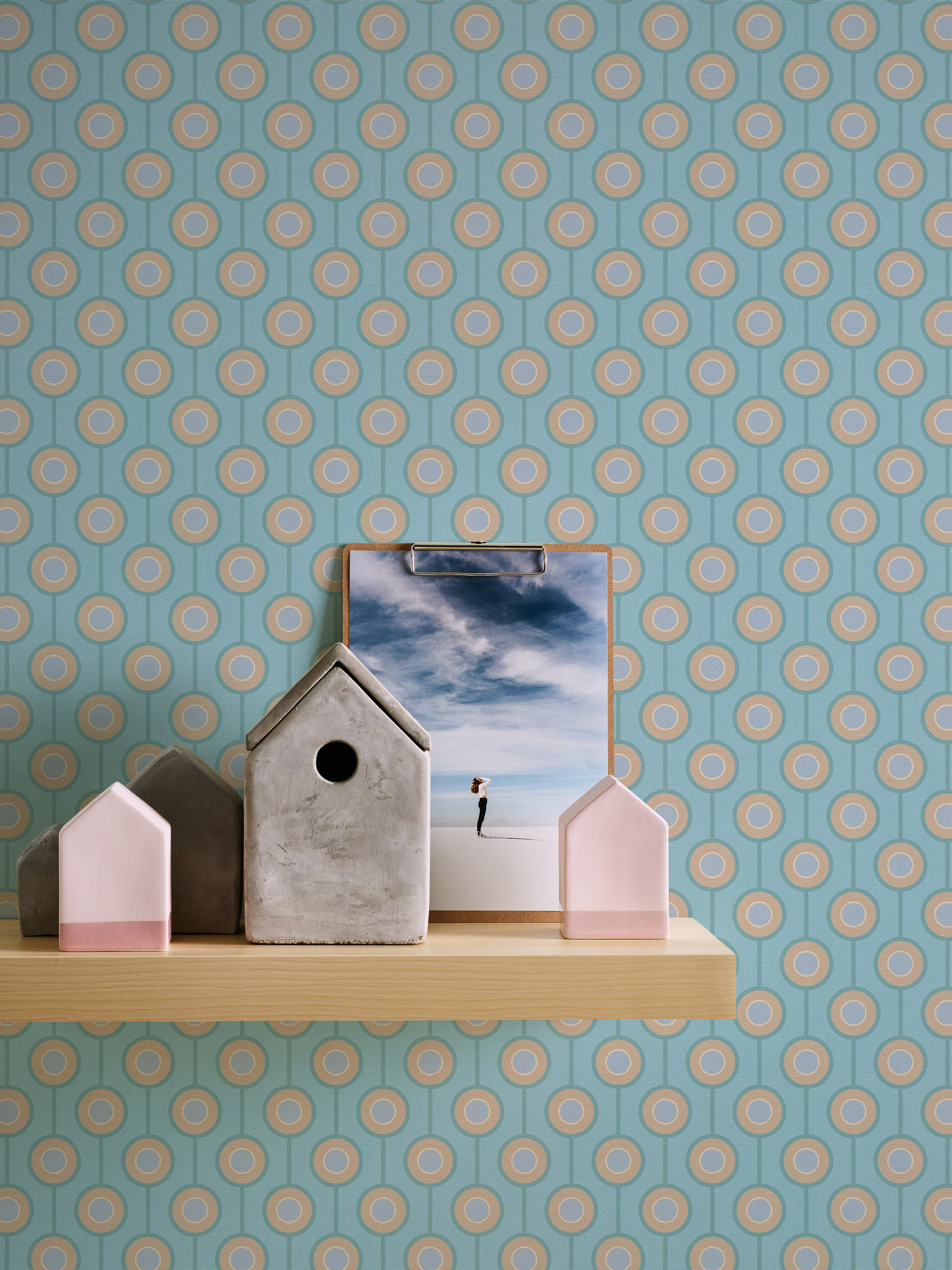 AS Creation Vliestapete Retro Chic Türkis 395374