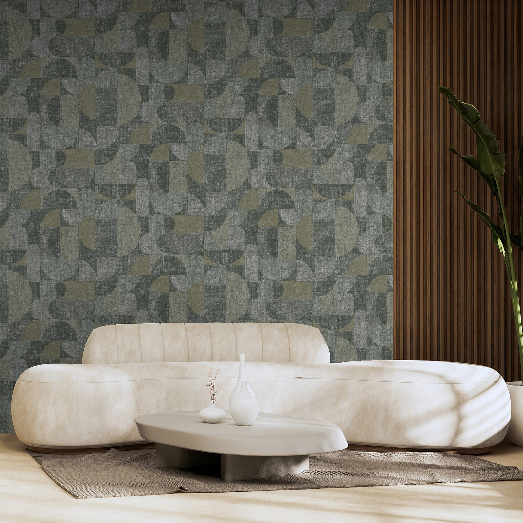 Hohenberger Vliestapete Tesoro Forma Verde 65593