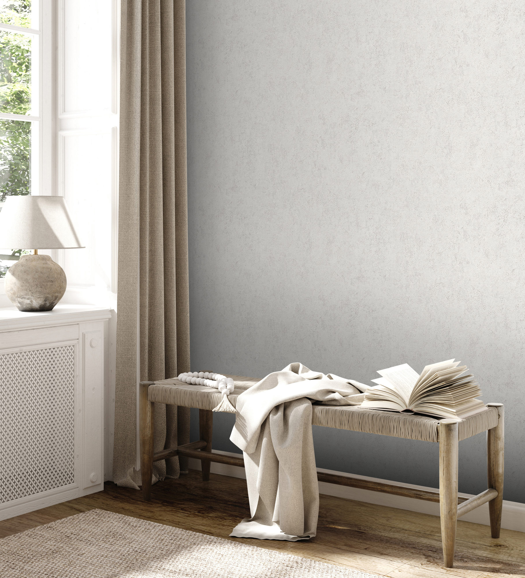 AS Vliestapete Trend Spectrum Unitapete Grau 389772