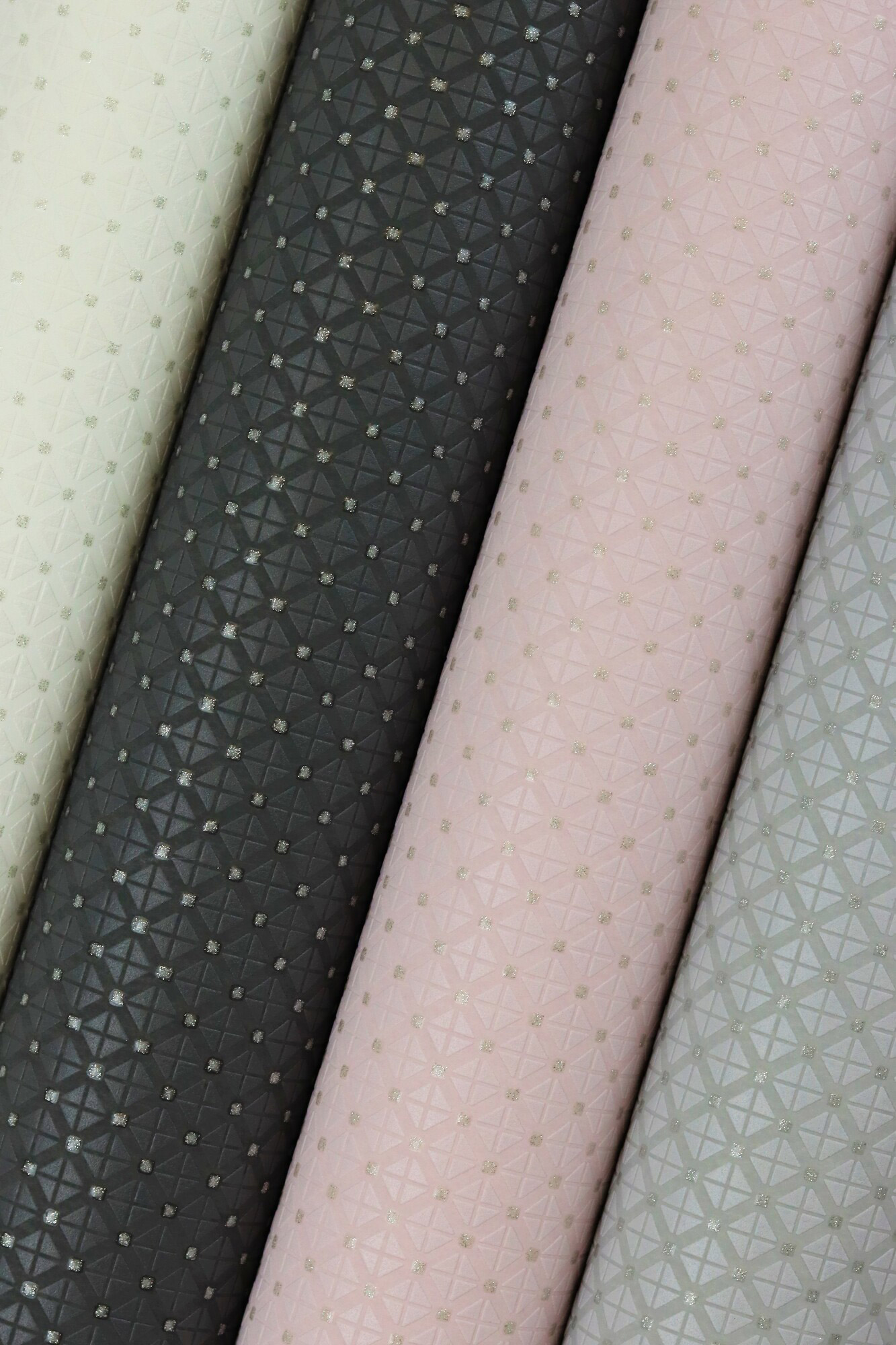 Rasch Vliestapete Tapetenwechsel 2 Glitzer Grafik Raute 5067