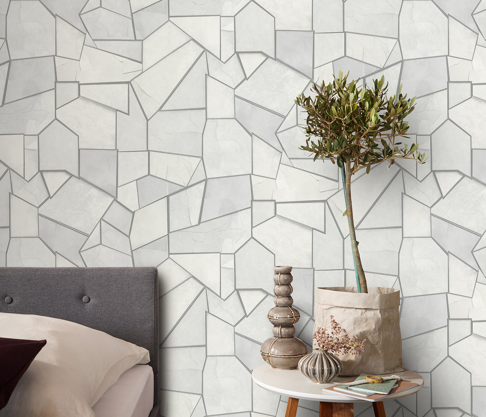 Erismann Vliestapete Elle 4 grau 1044531