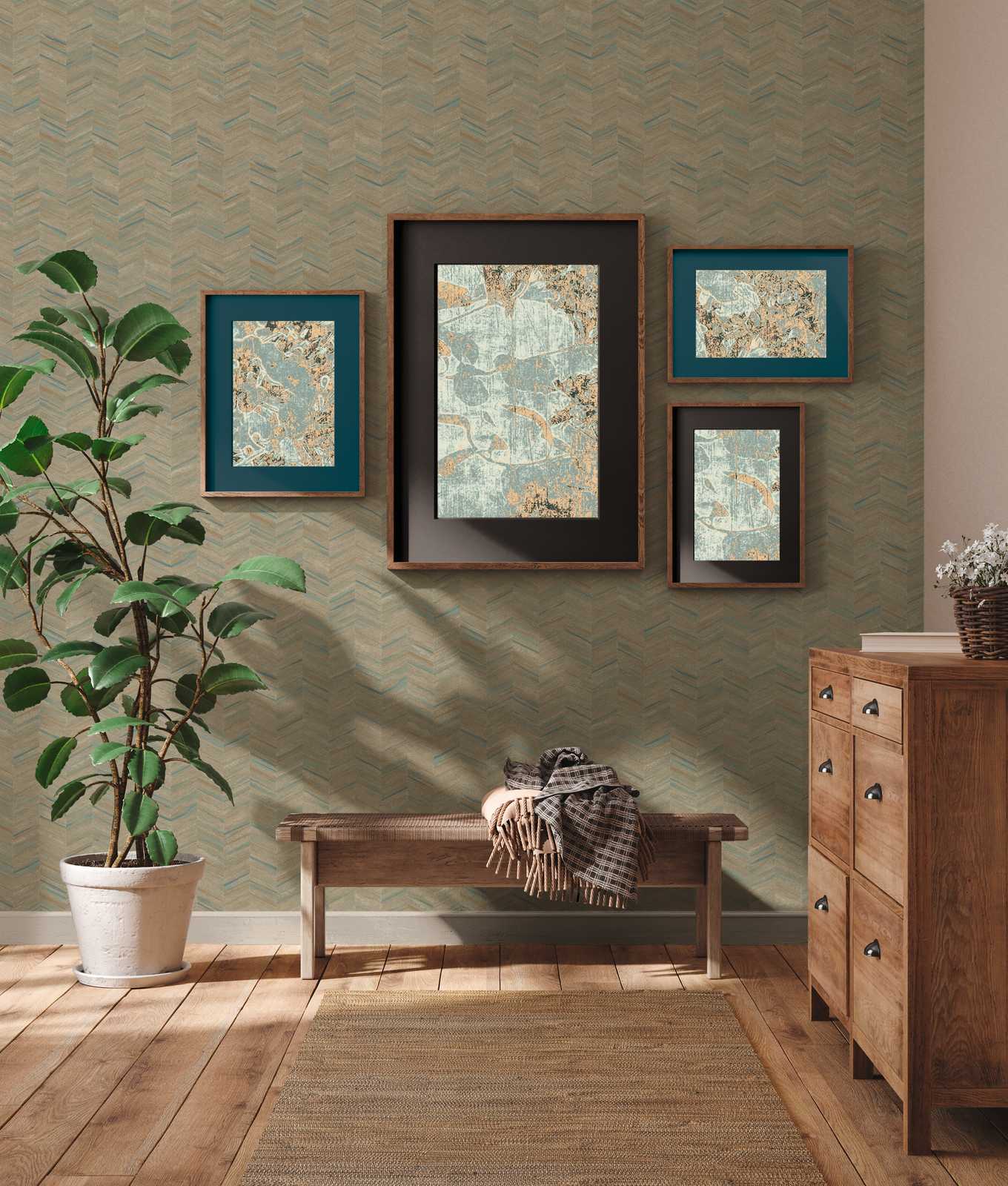 AS Creation Vliestapete Geo Effect braun 383095